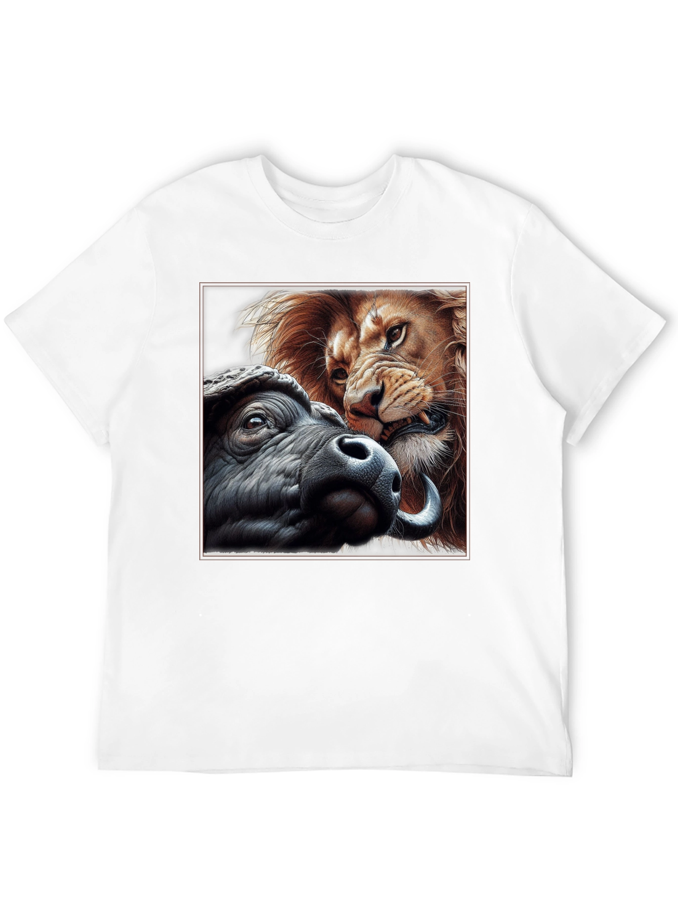 Black Lion vs. Buffalo Graphic Tee view 12