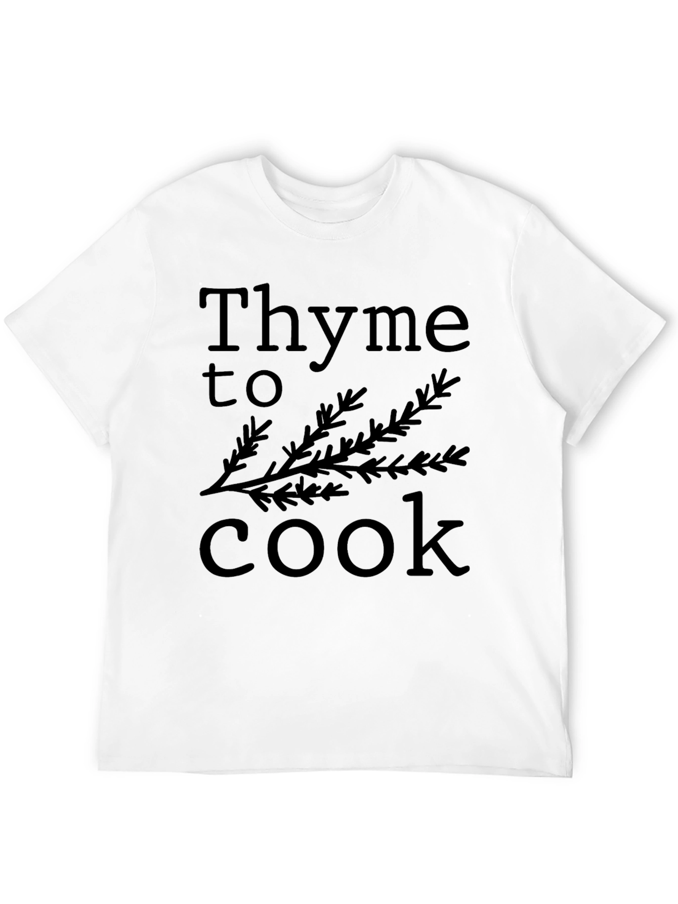 Black Thyme to Cook Funny Herb T-Shirt view 12