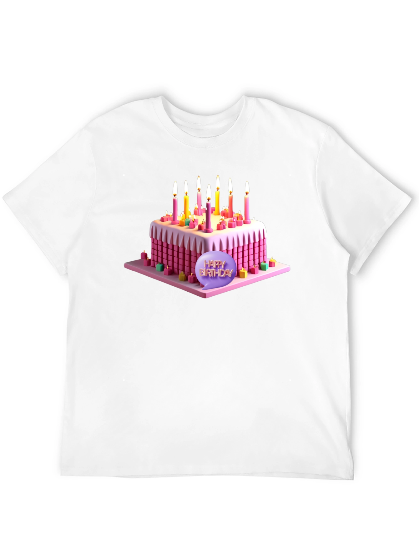 Black Birthday Cake T-Shirt - Sweet Celebration Style! view 12