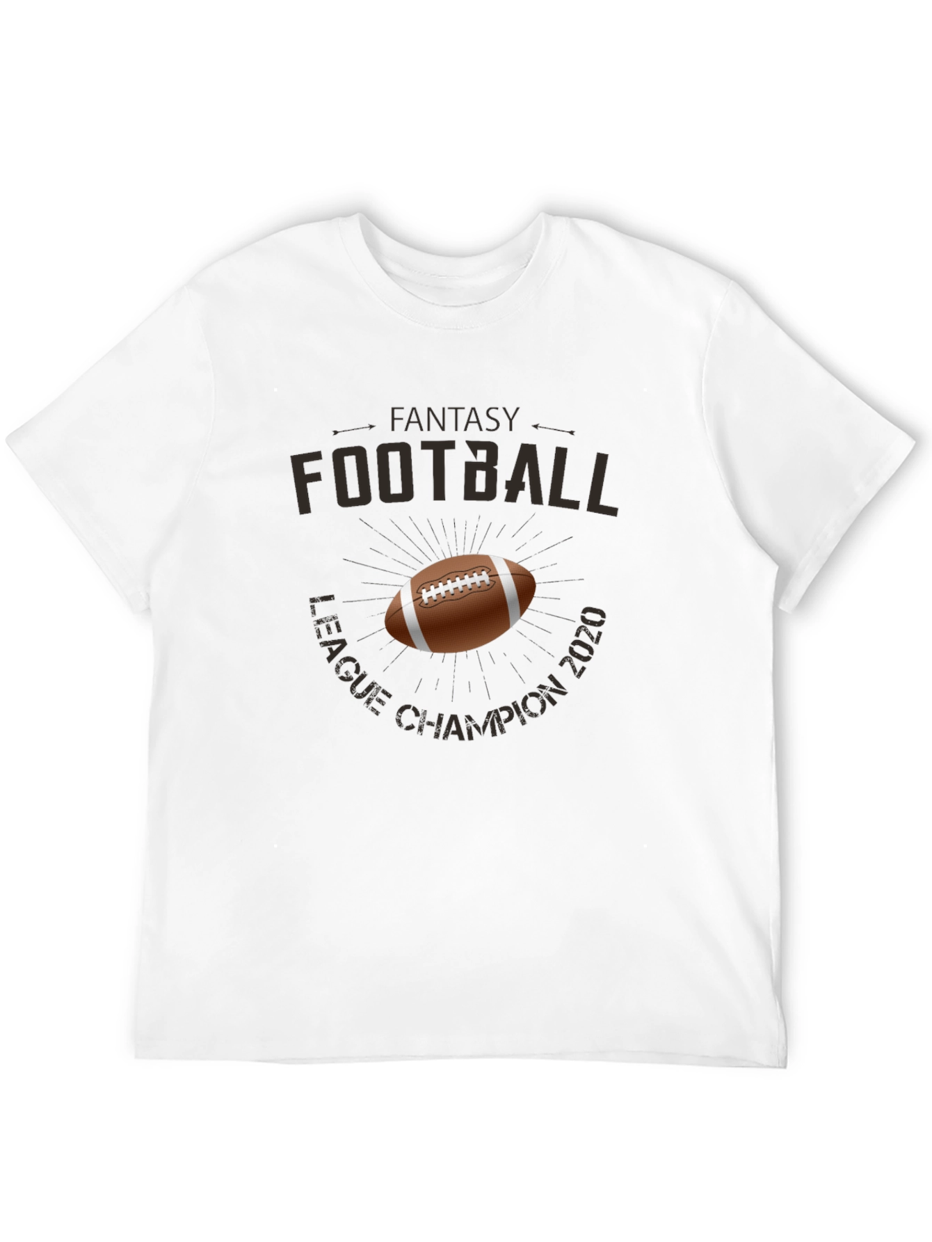 Black Fantasy Football League Champion 2020 T-Shirt view 12