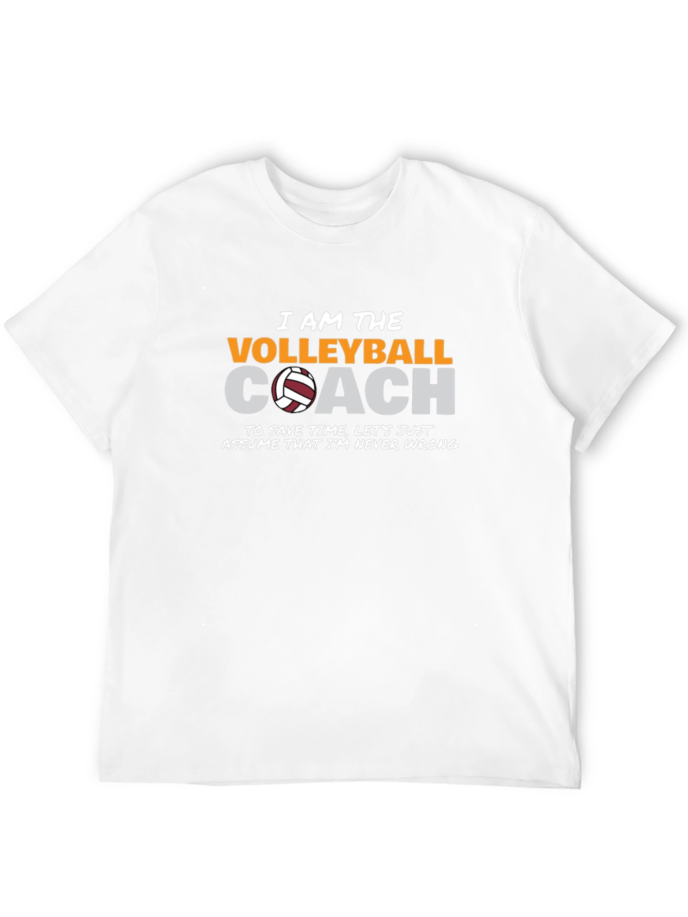 Black Volleyball Coach Graphic T-Shirt view 12
