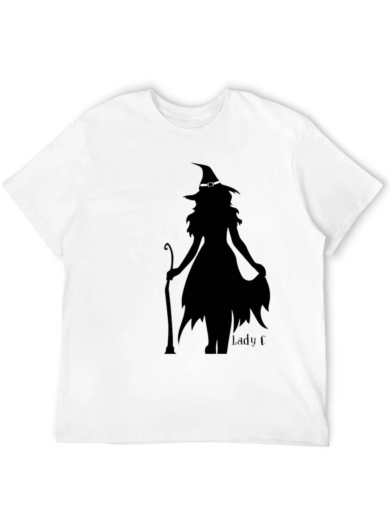 Black Witch Silhouette Graphic Tee - Halloween Style view 12
