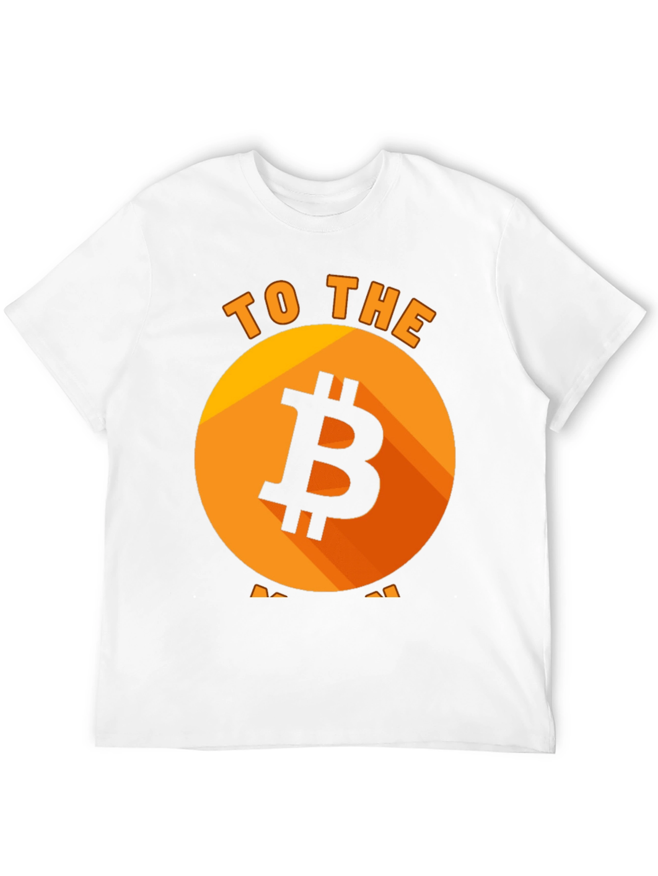 Black Bitcoin to the Moon Black T-Shirt view 12