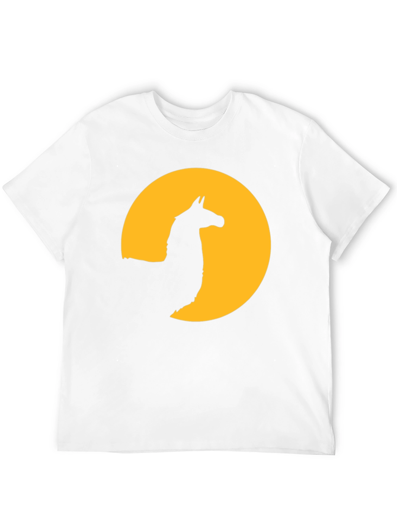 Black Llama Silhouette T-Shirt - Black Graphic Tee view 12