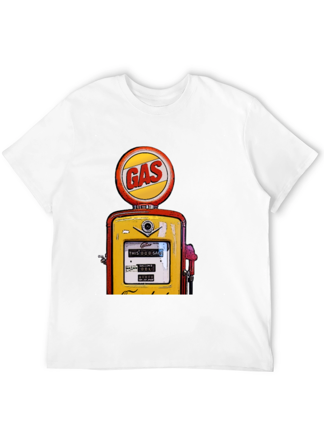 Black Vintage Gas Station Graphic T-Shirt view 12