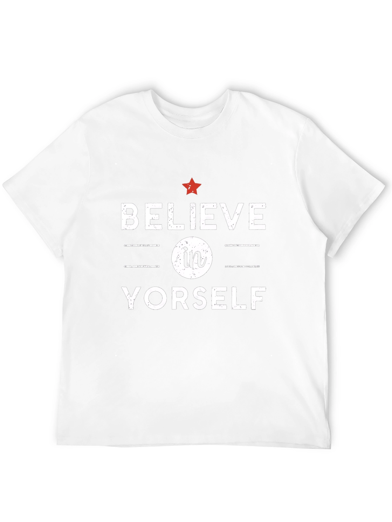 Black Believe In Yorself Graphic T-Shirt - Motivational Tee view 12