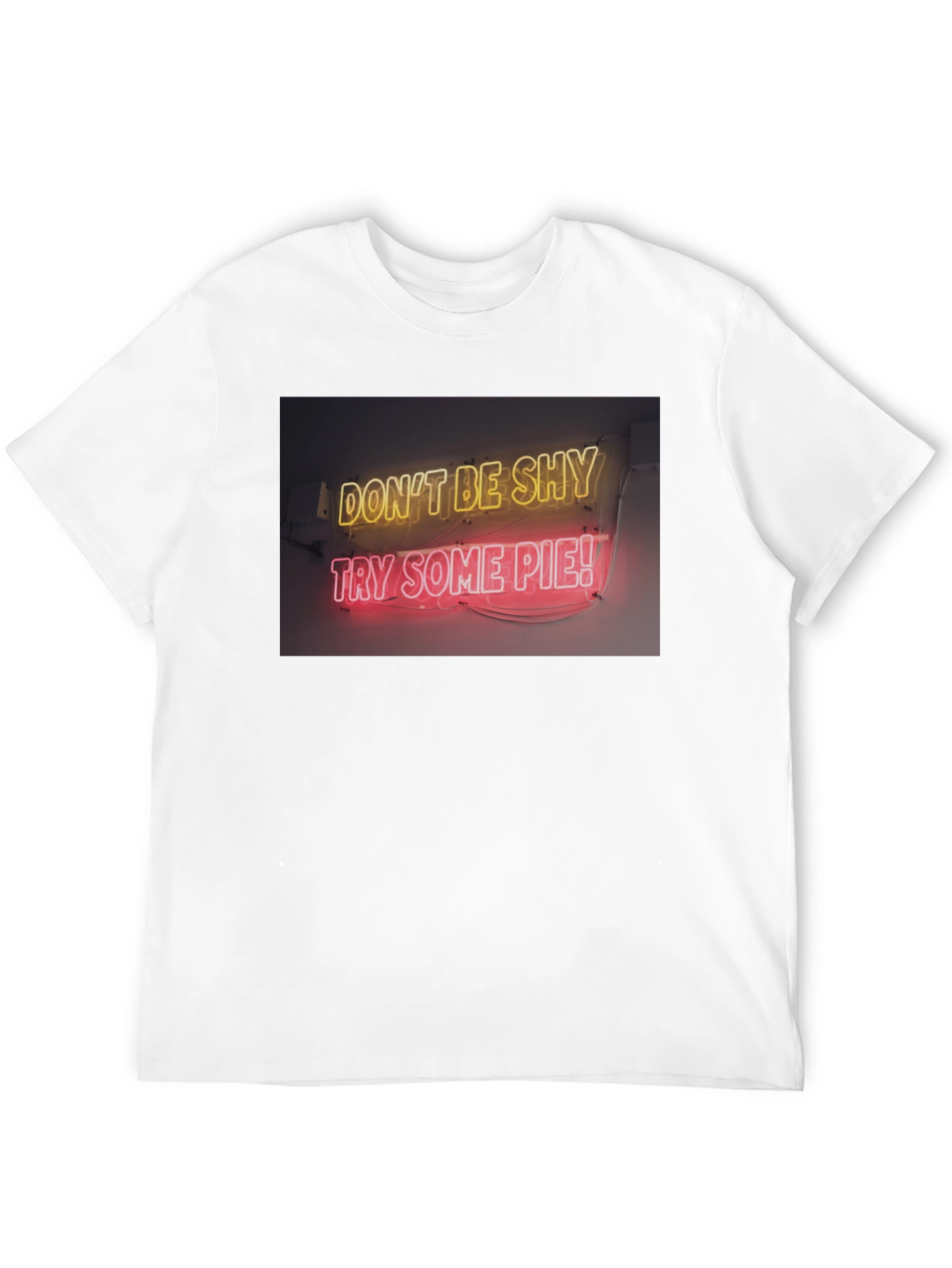 Black Neon Pie Graphic Tee - Don't Be Shy T-Shirt view 12