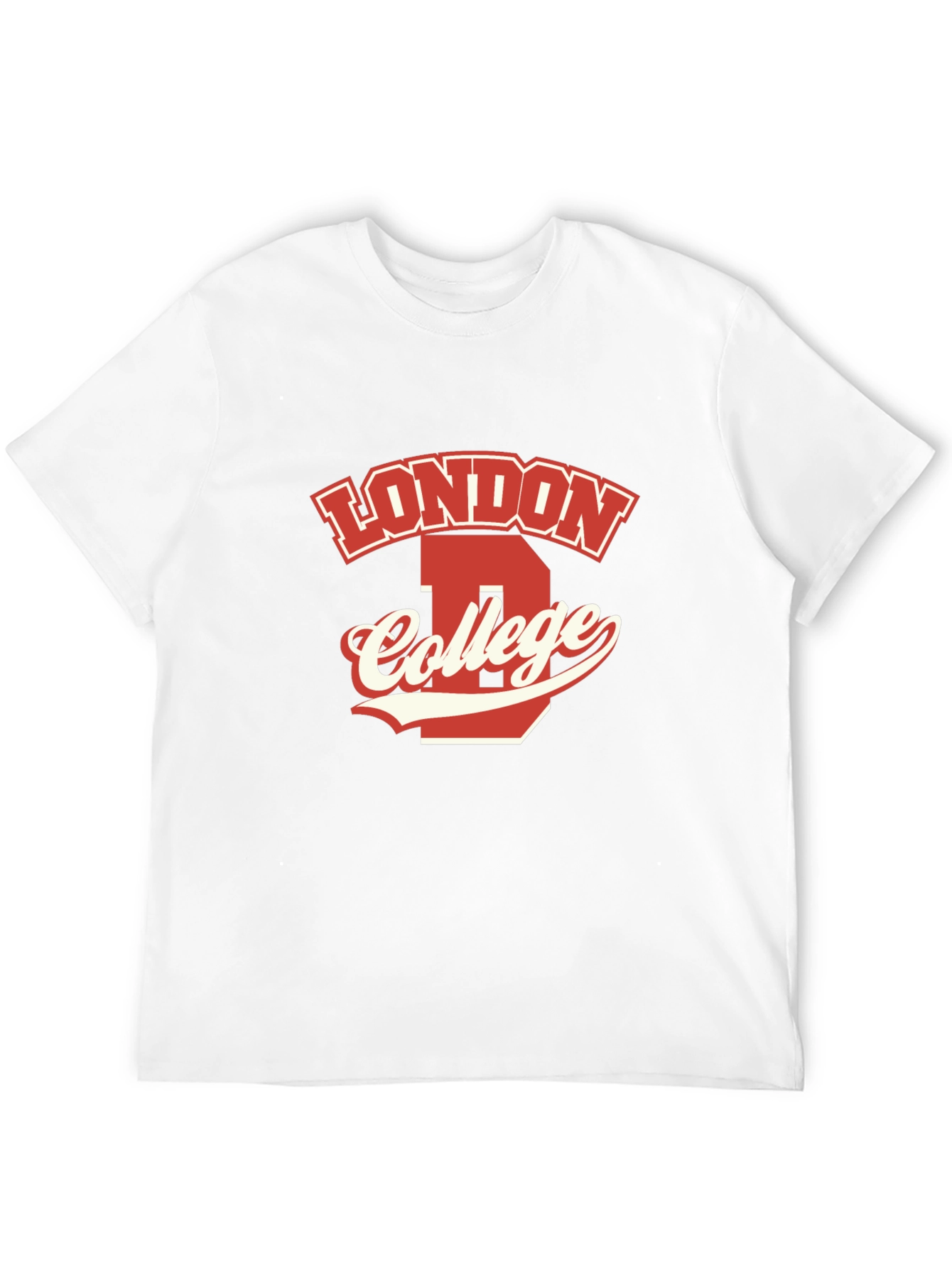 Black London College Graphic T-Shirt view 12