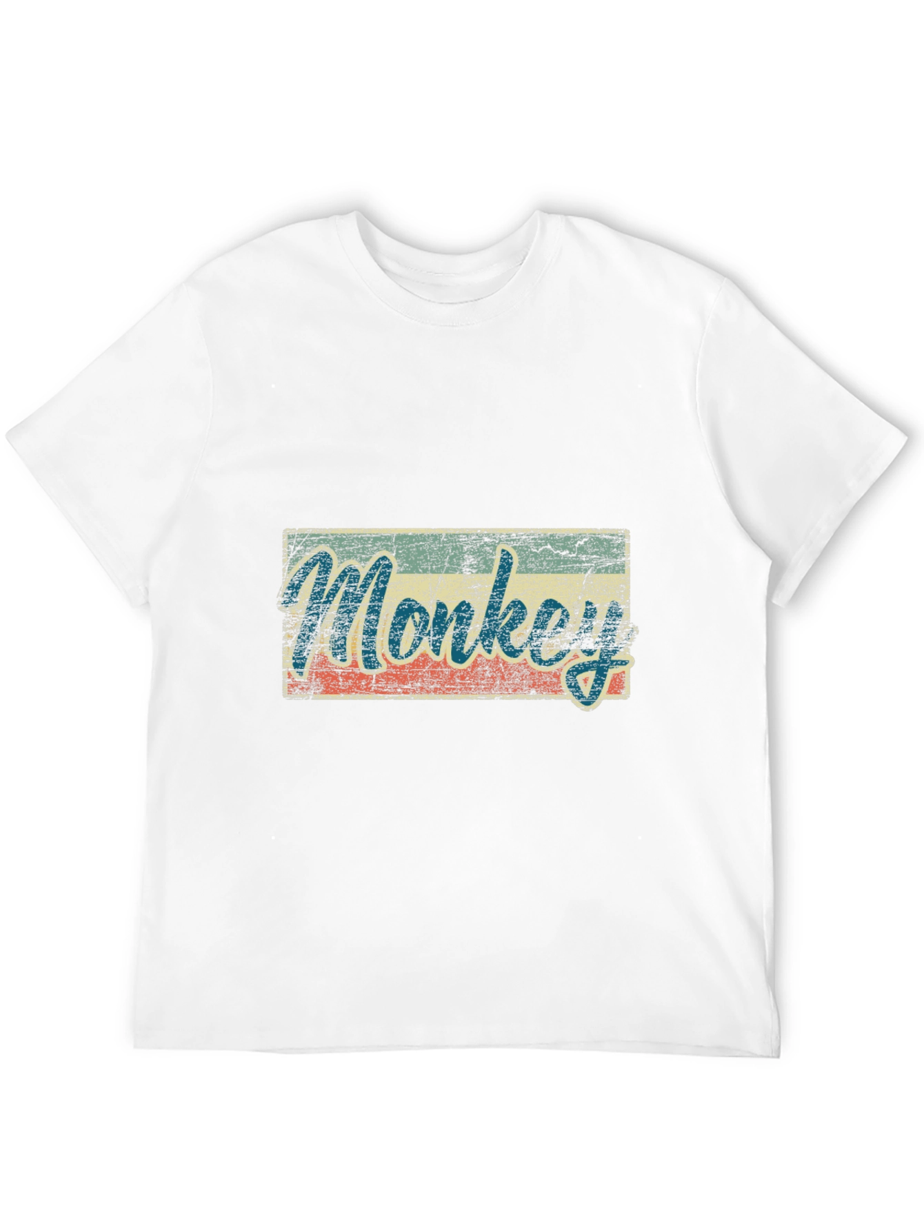 Black Vintage Monkey Graphic T-Shirt view 12