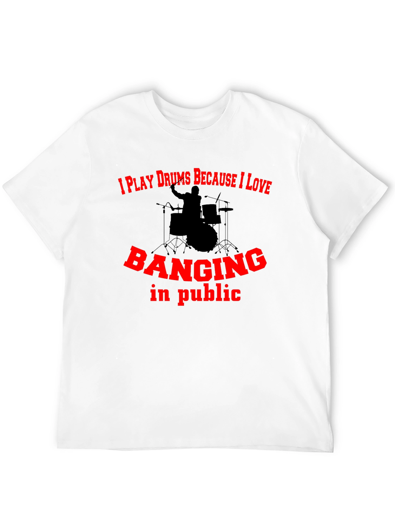 Black Drummer T-Shirt: I Play Drums Because I Love Banging In Public view 12