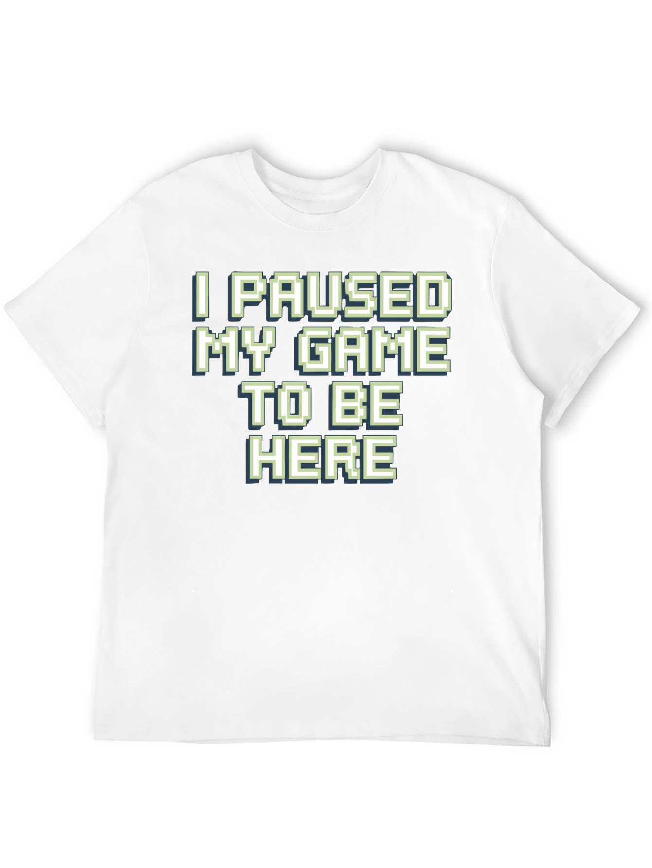 Black Gamer T-Shirt: I Paused My Game To Be Here view 12