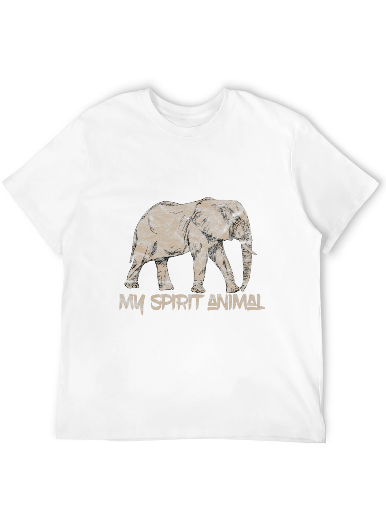 Black Elephant Spirit Animal T-Shirt view 12