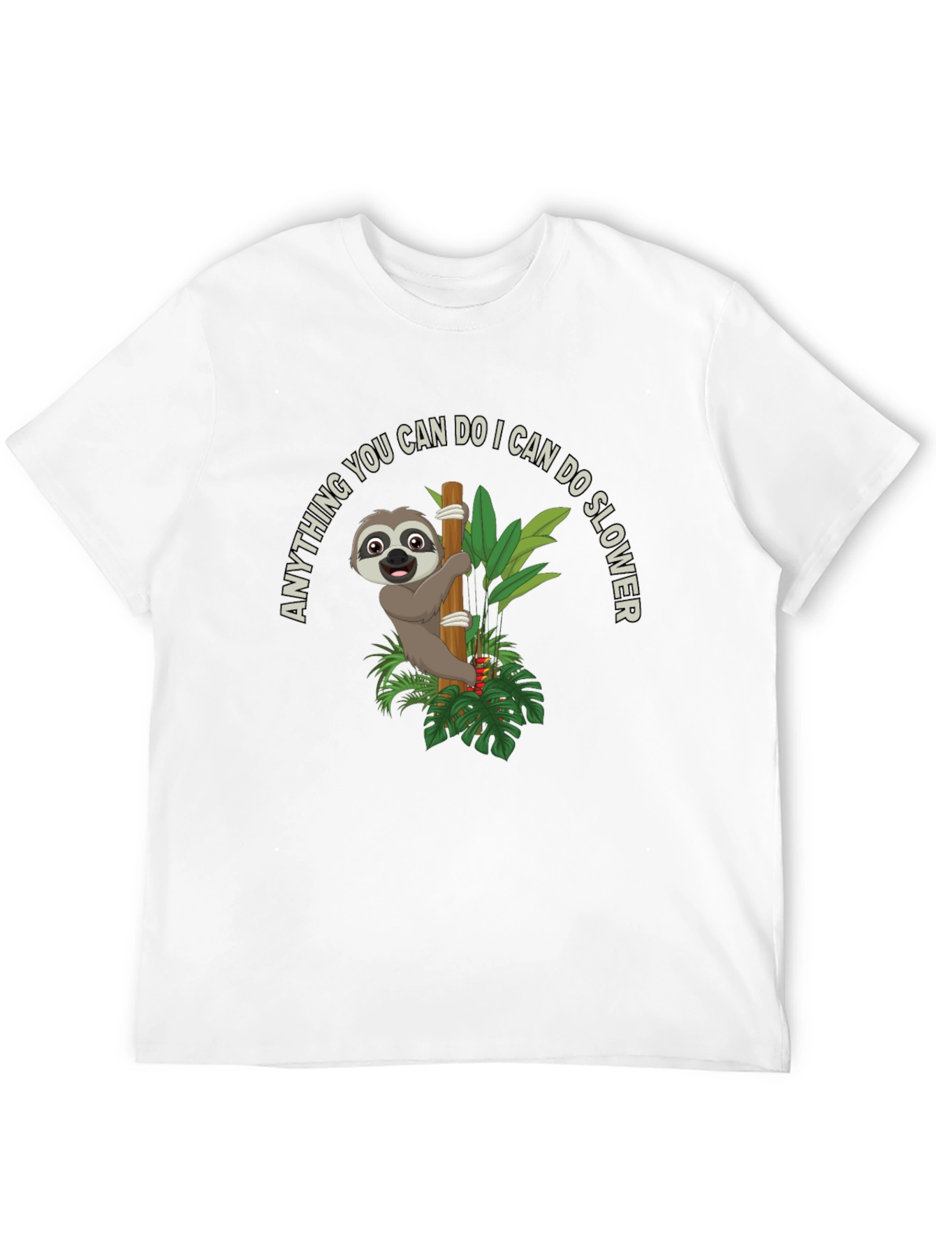 Black Sloth Graphic T-Shirt - Funny Slow Animal Tee view 12