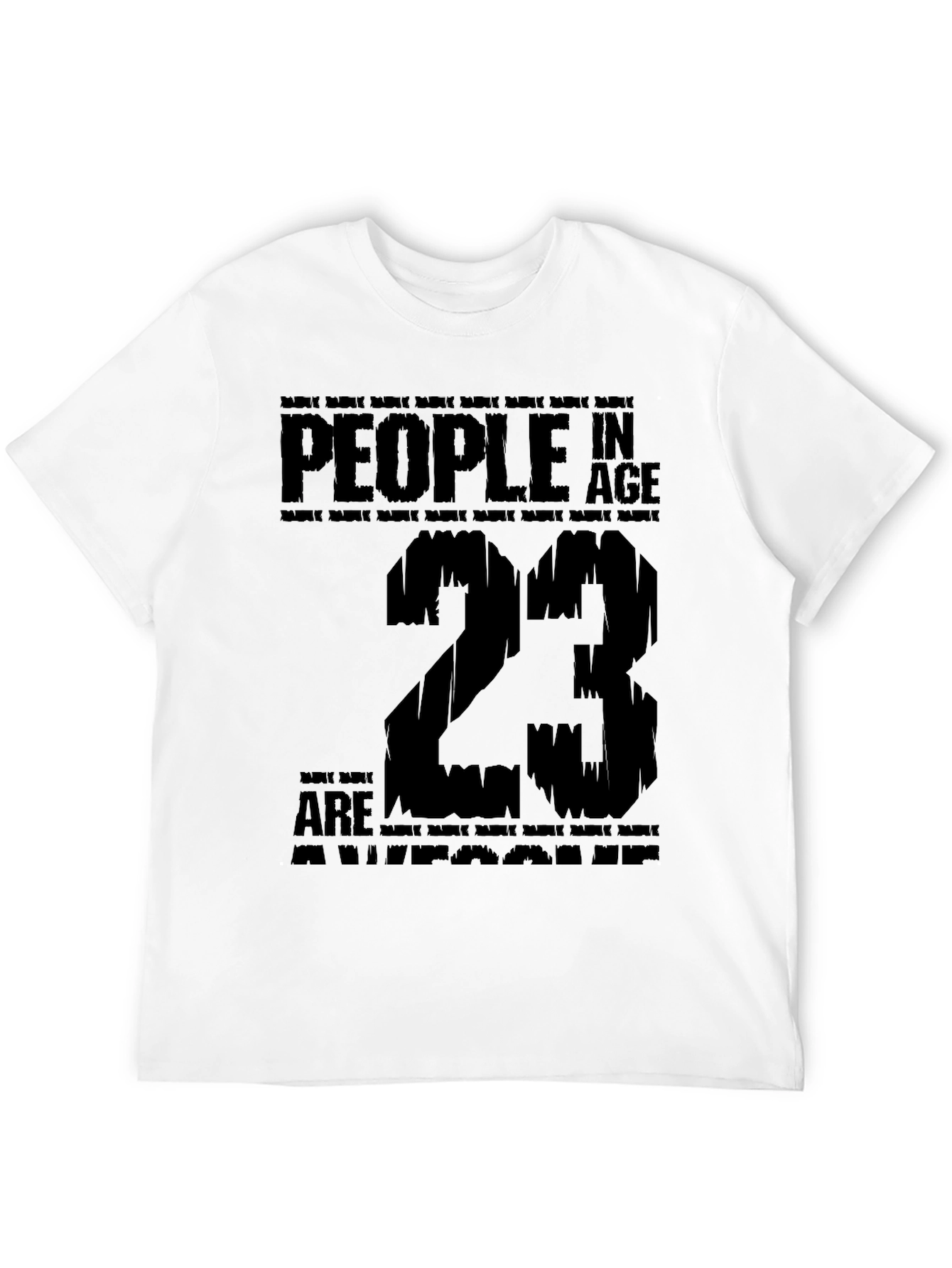 Black Awesome 23 Year Old Birthday T-Shirt view 12