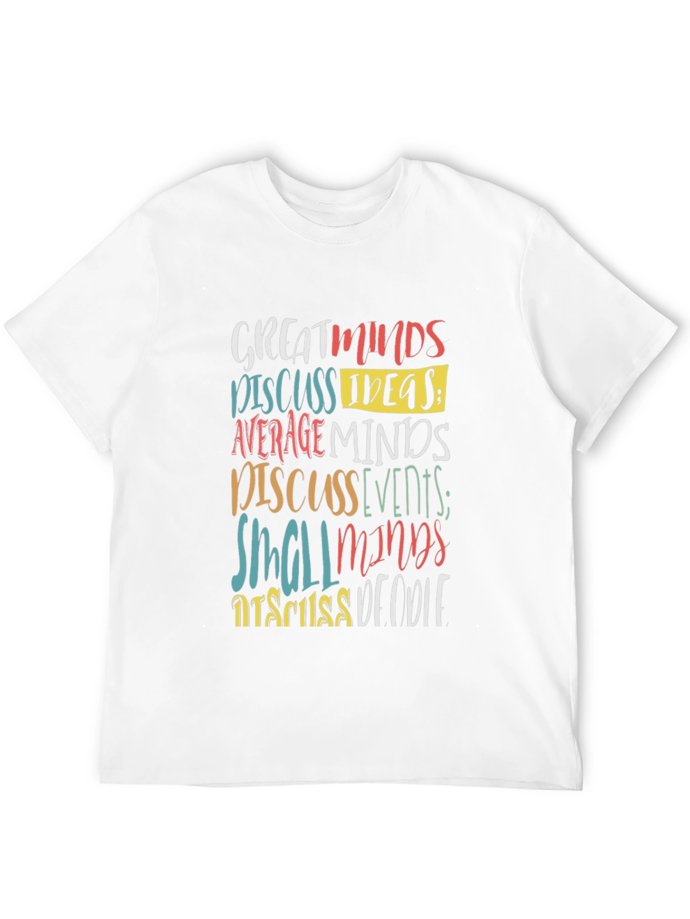 Black Great Minds Discuss Ideas Graphic Tee view 12