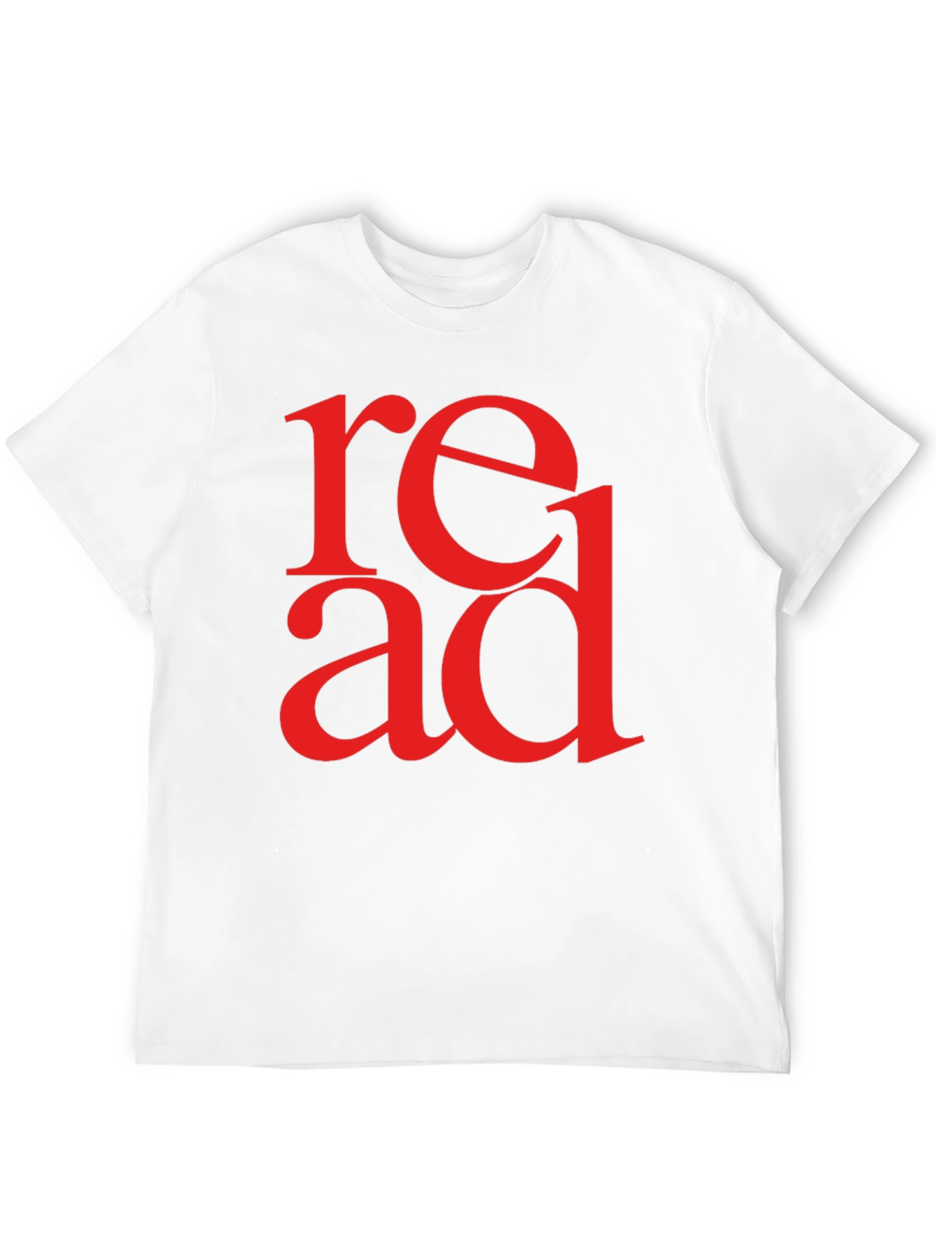 Black Read Graphic T-Shirt - Black Tee with Bold Red Lettering view 12