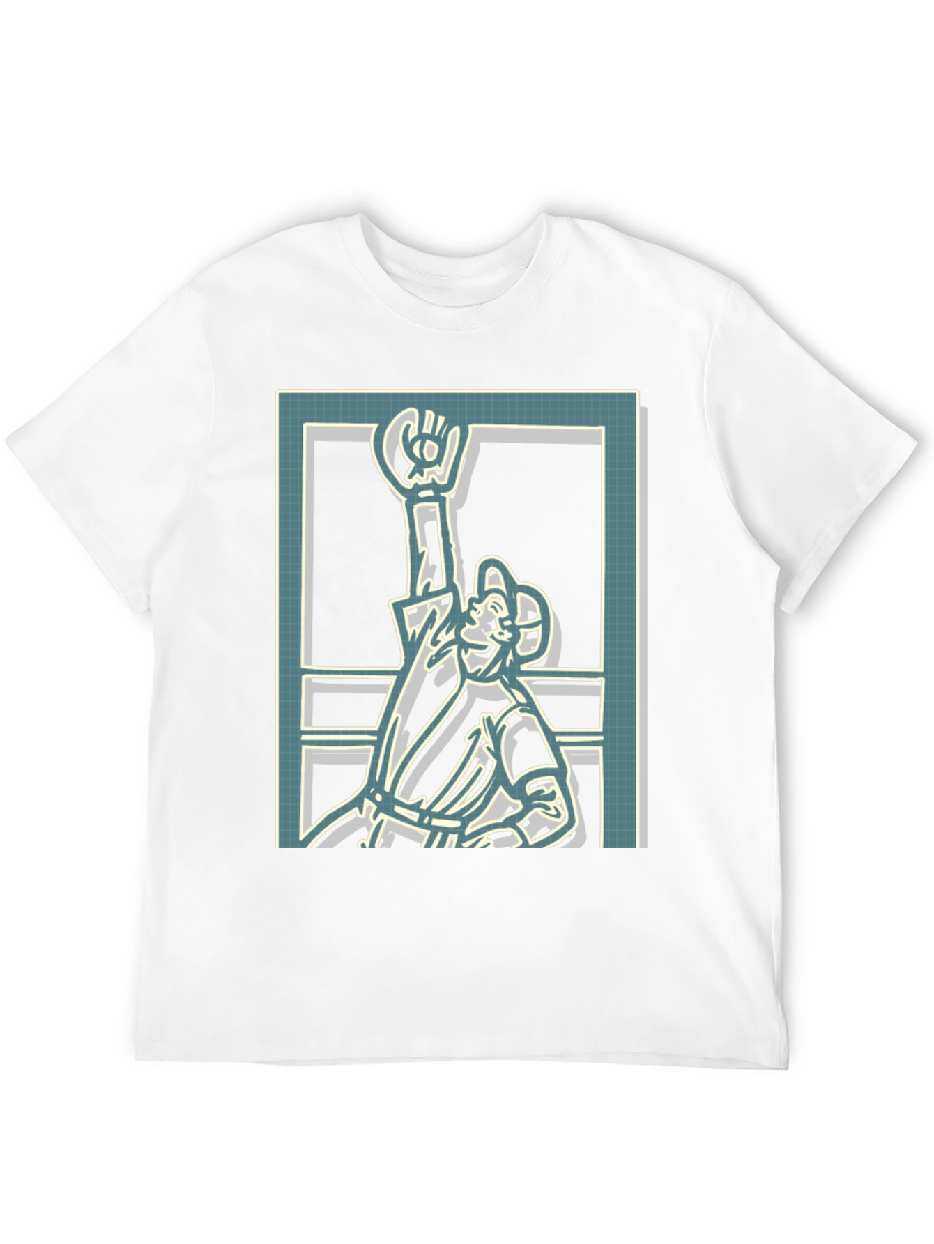 Black Retro Graphic Tee - Framed Baseball Player view 12