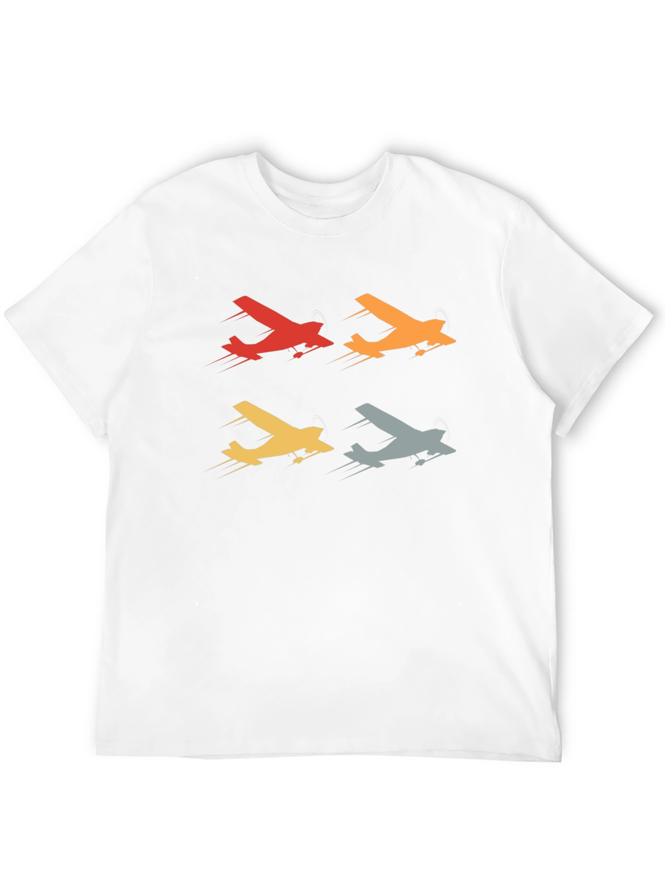 Black Retro Airplane T-Shirt - Vintage Aviation Design view 12