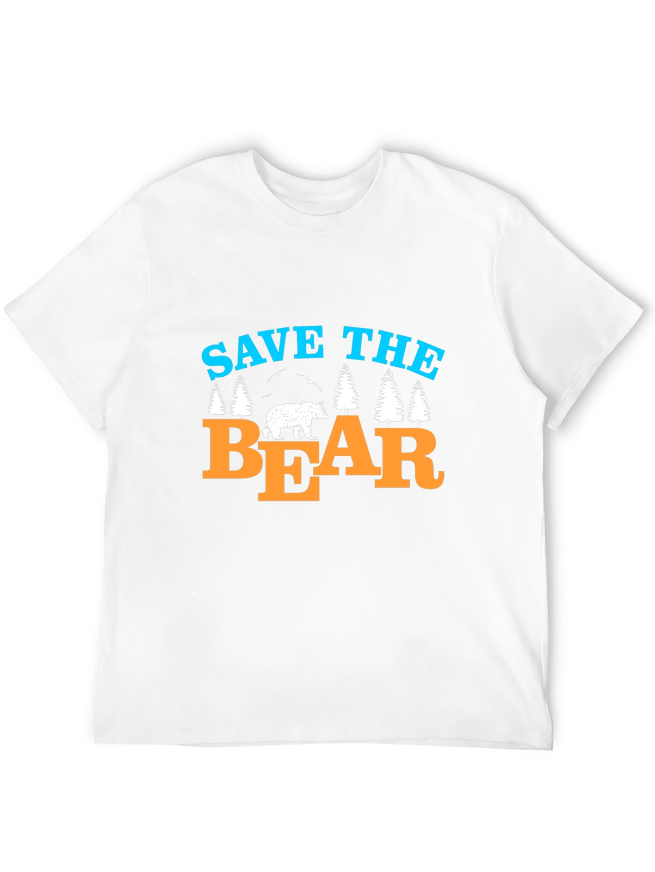 Black Save The Bear T-Shirt Black Graphic Tee view 12