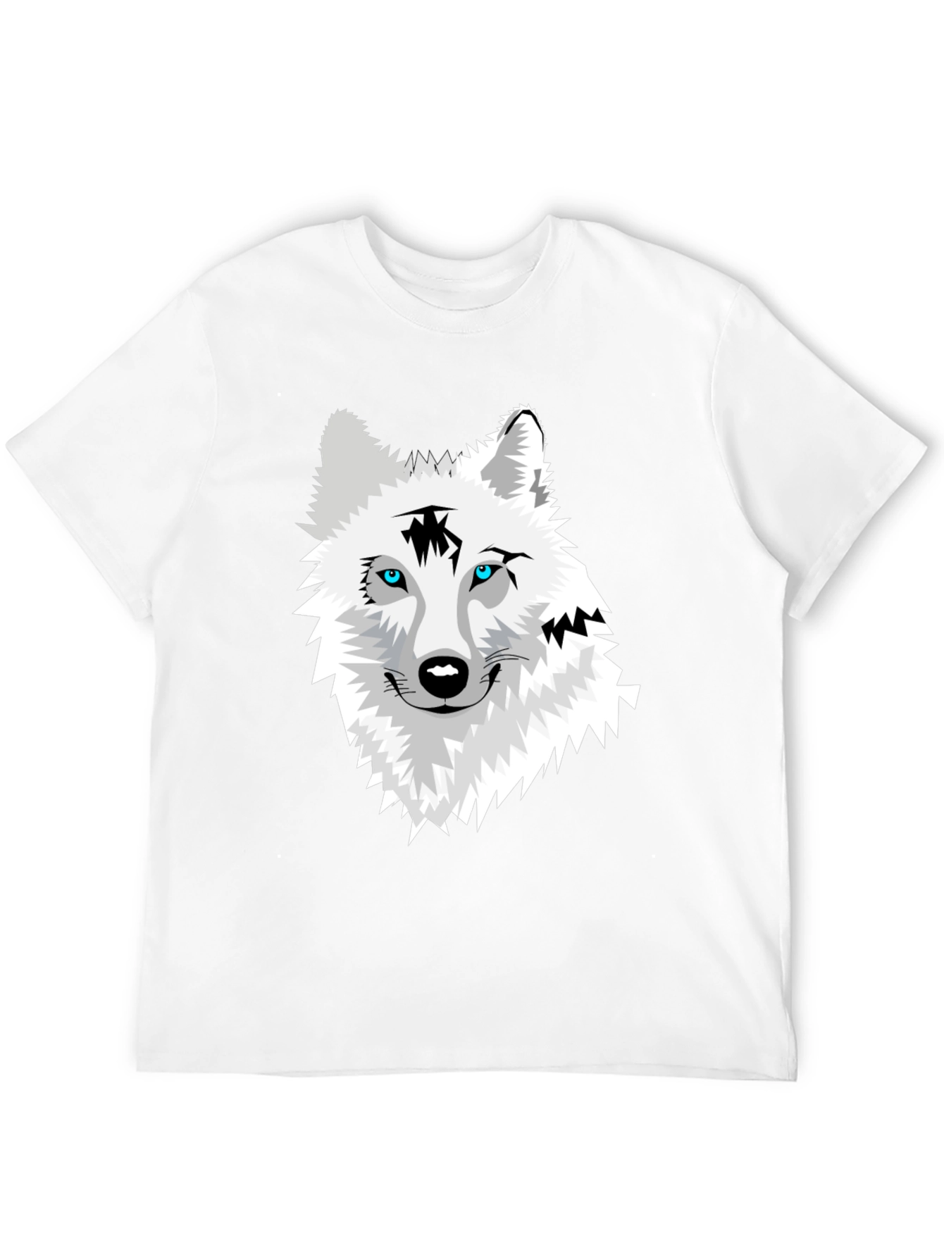 Black Wolf Graphic Black T-Shirt view 12