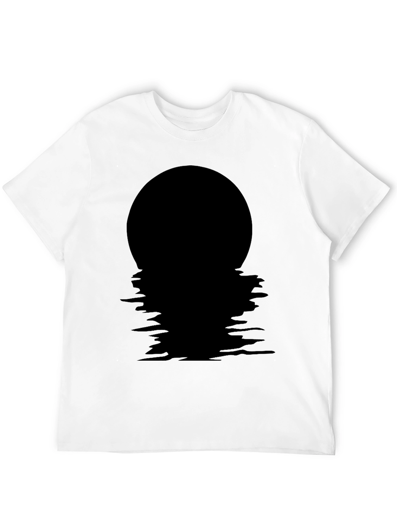 Black Black Moon Reflection T-Shirt view 12