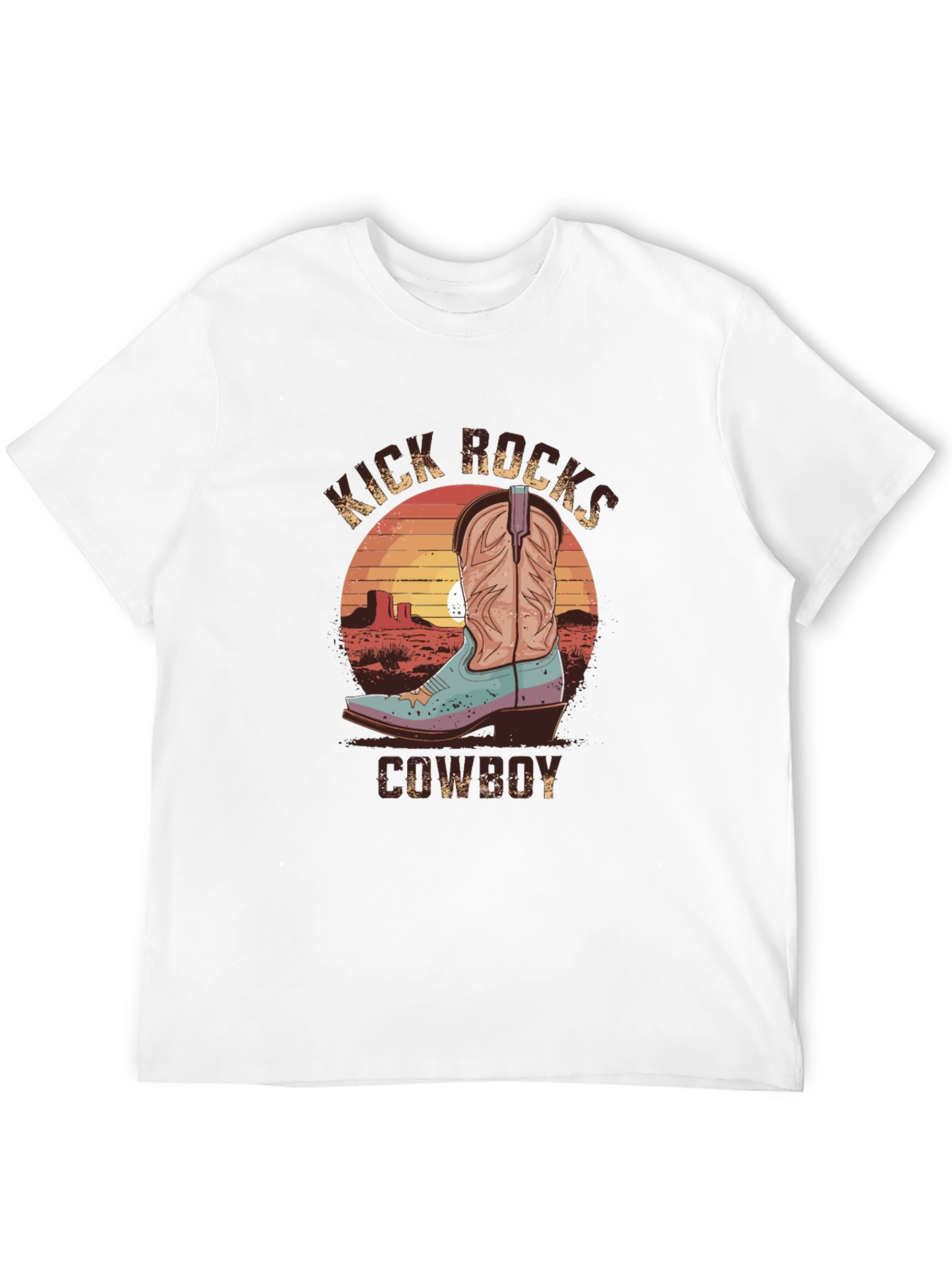 Black Kick Rocks Cowboy Graphic Tee view 12