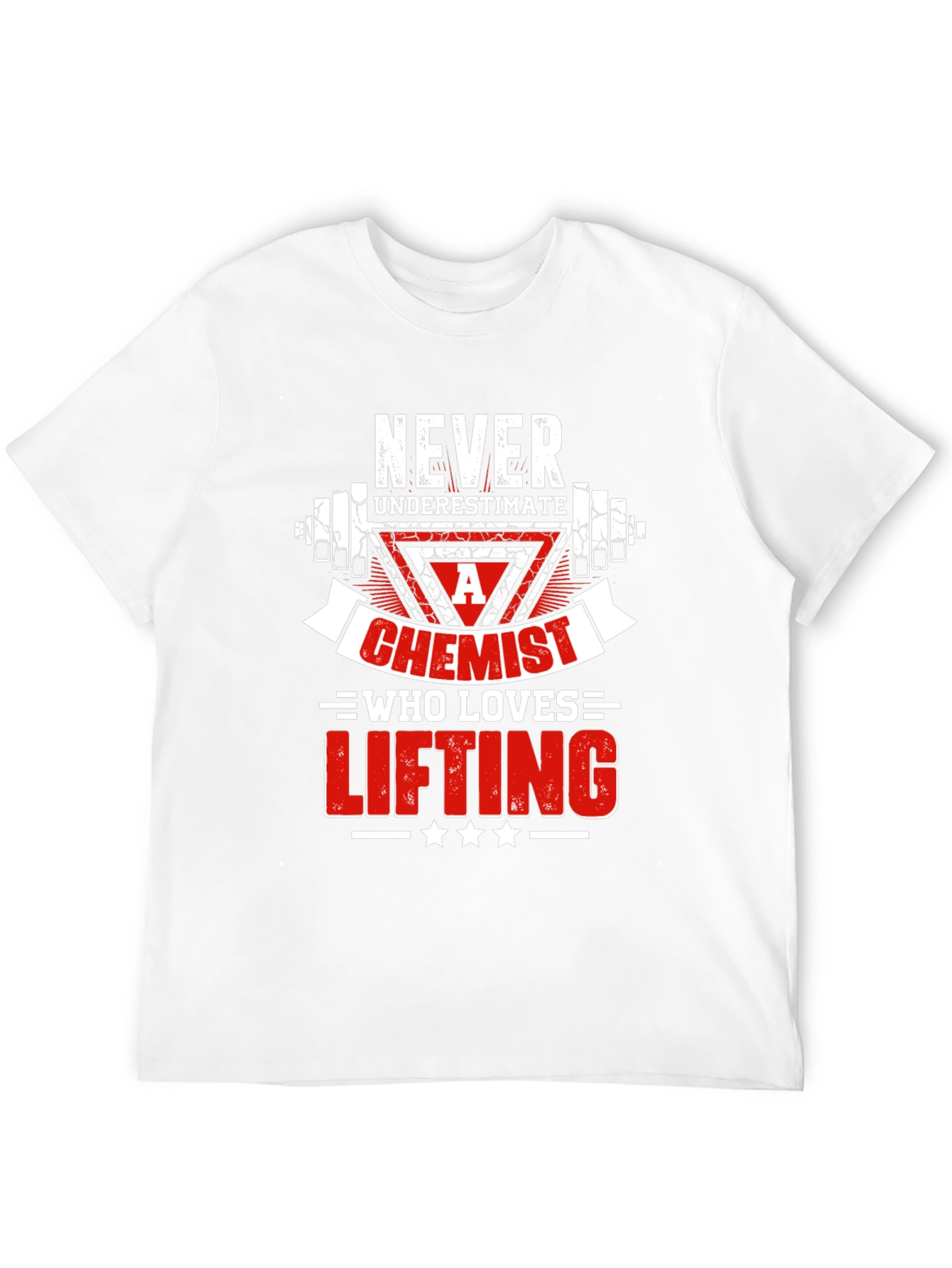 Black Chemist Who Loves Lifting Black T-Shirt view 12