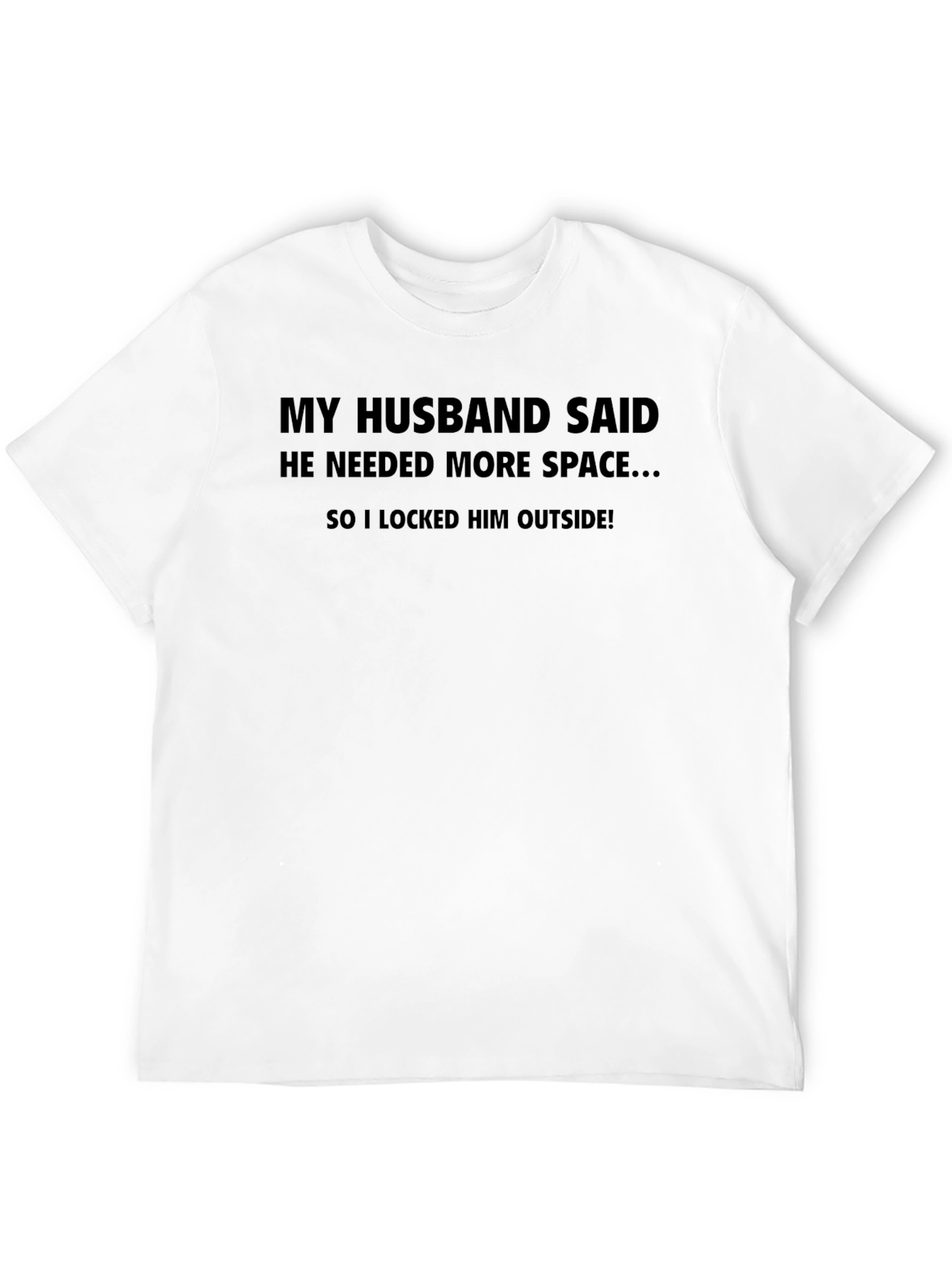 Black Funny Husband Joke Graphic Tee view 12