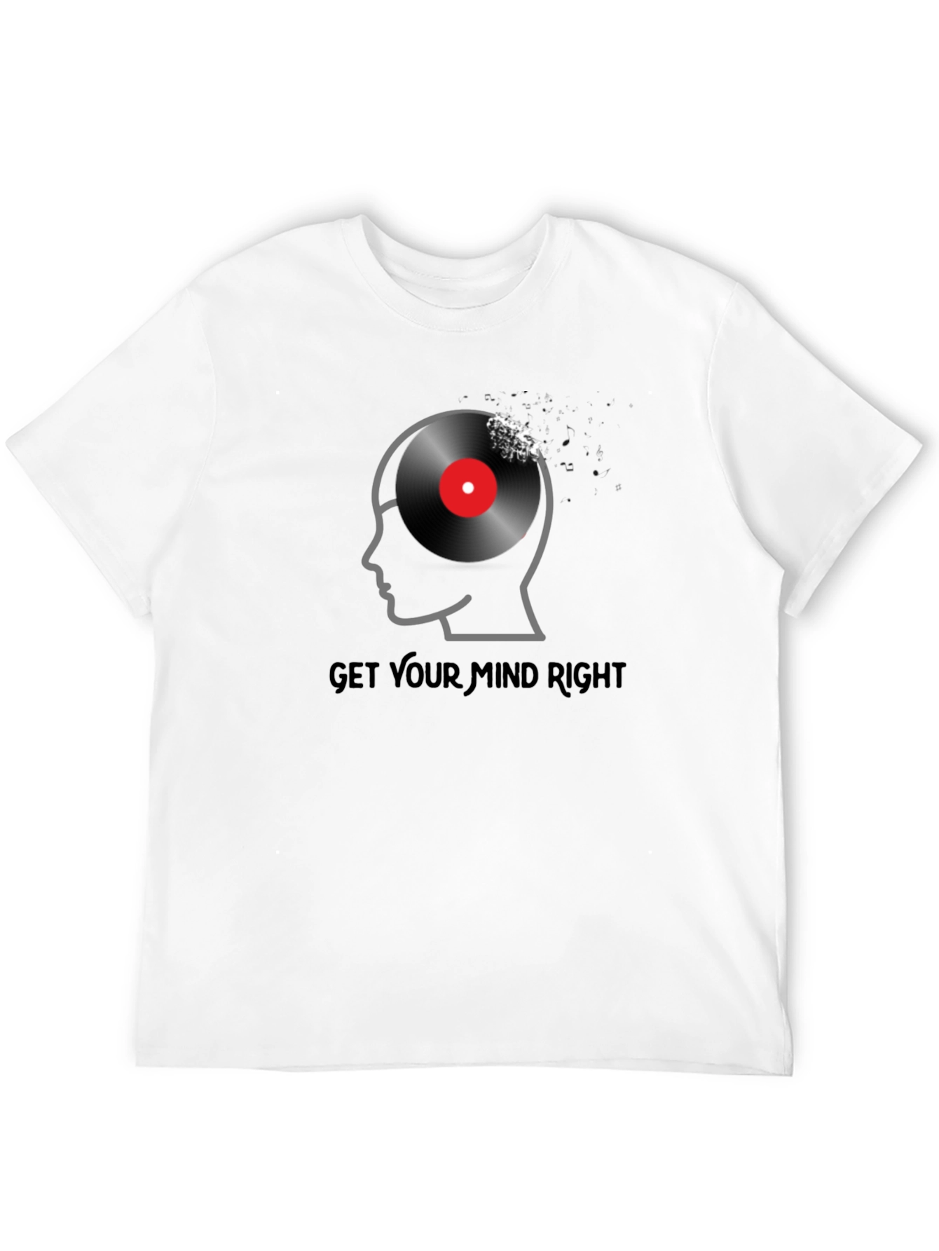 Black Get Your Mind Right Graphic Tee view 12