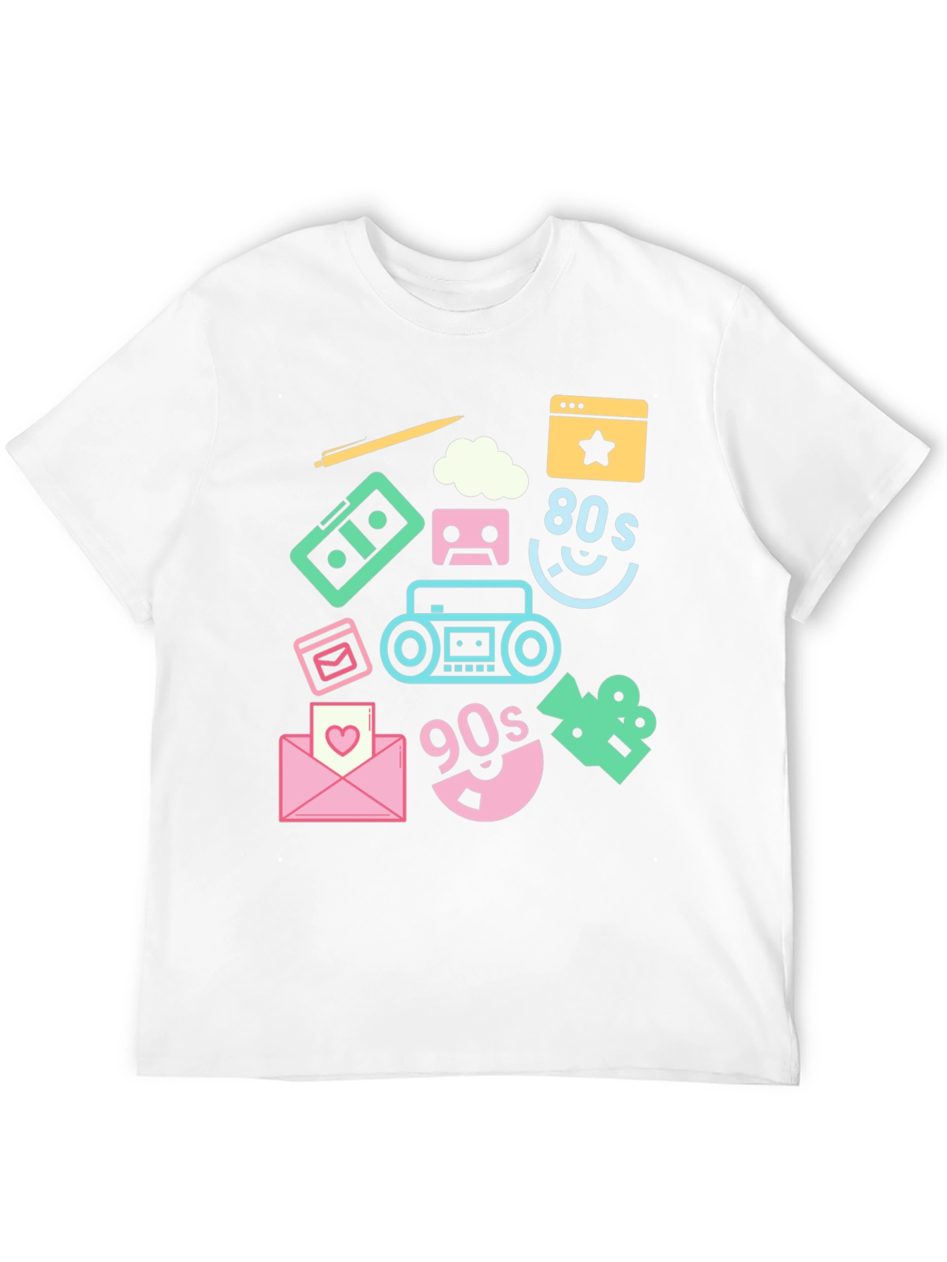 Black Retro 80s & 90s Graphic Tee view 12