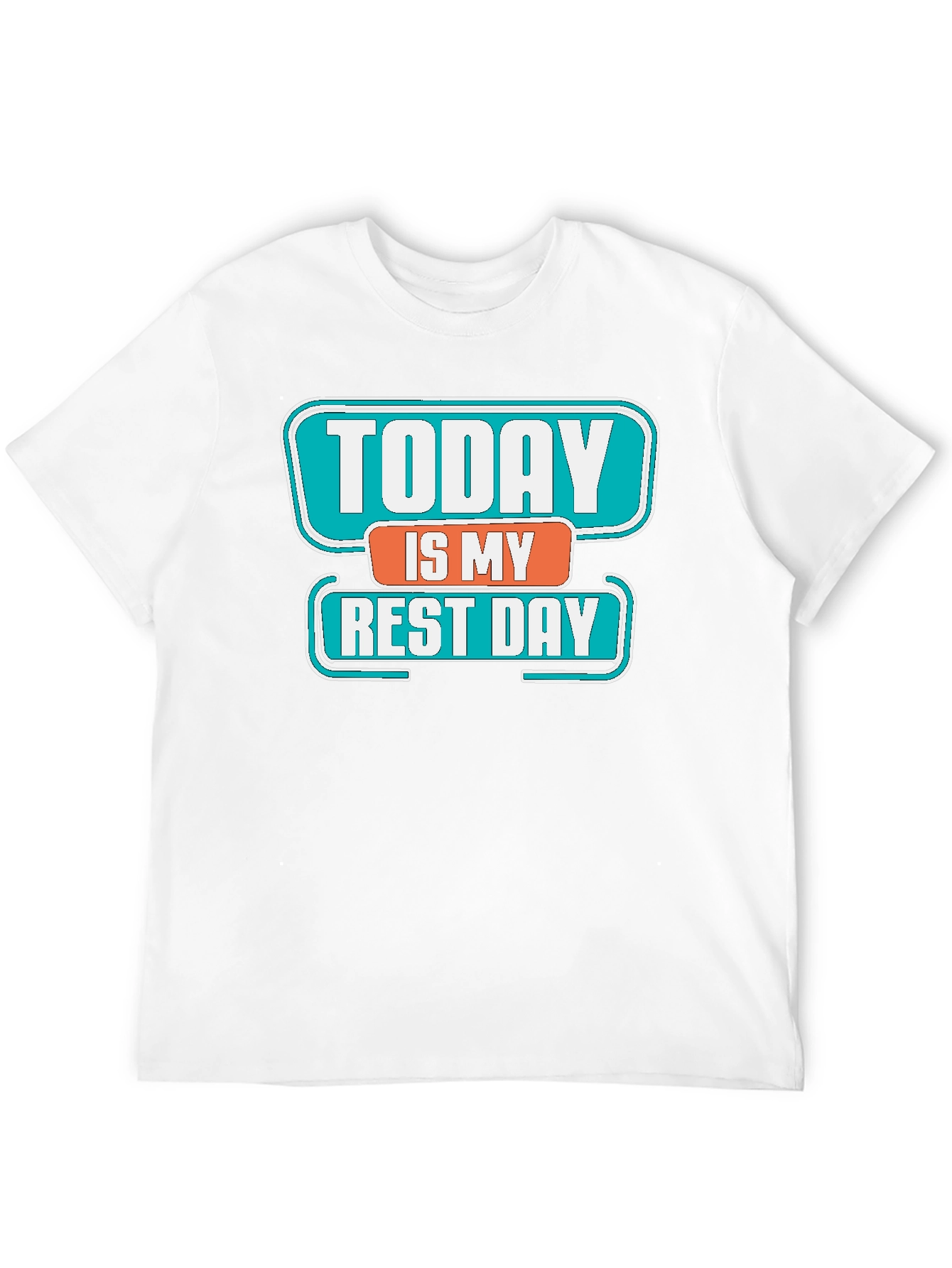 Black Today Is My Rest Day Graphic Tee - Black view 12