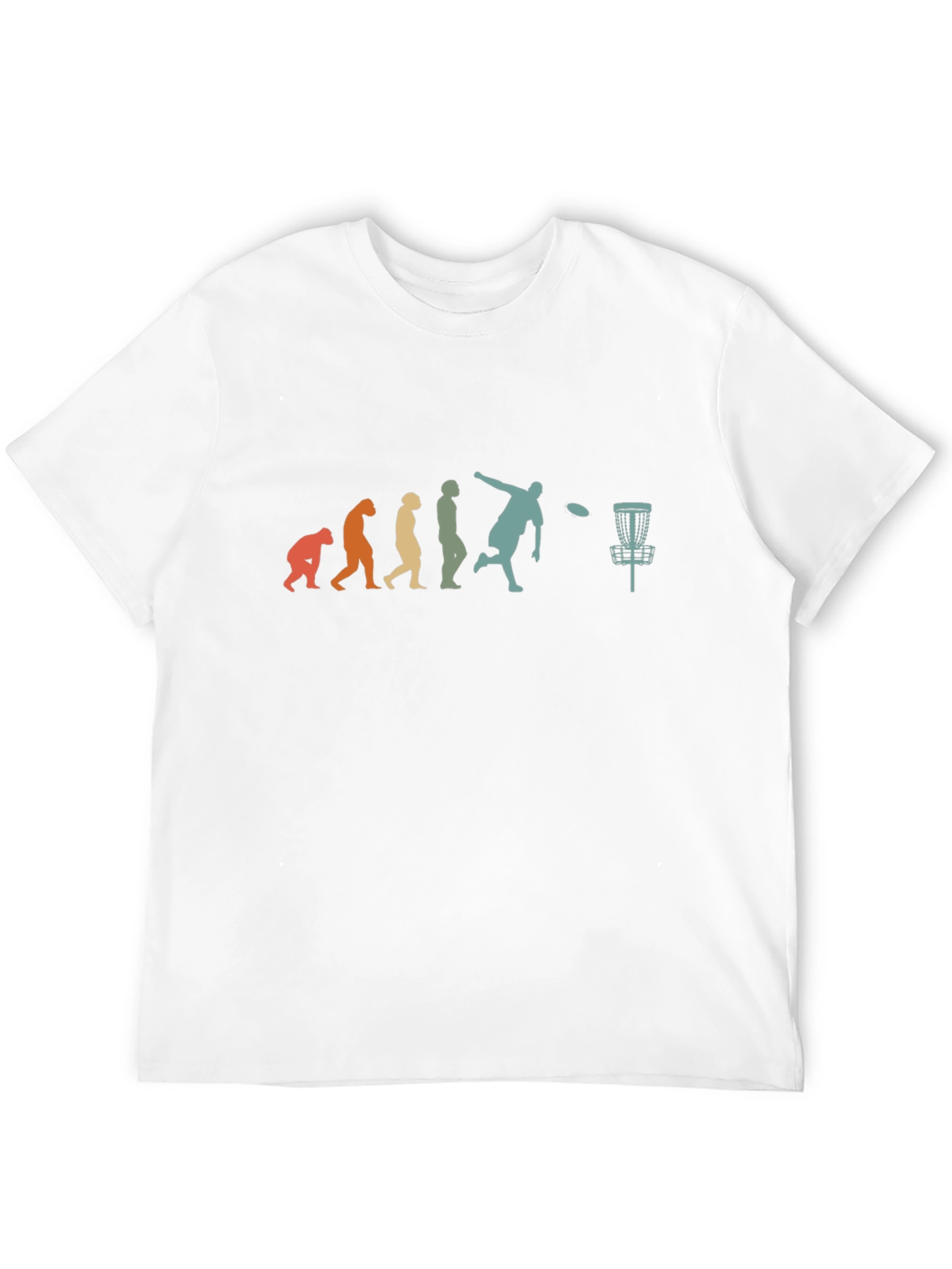Black Disc Golf Evolution Graphic T-Shirt view 12