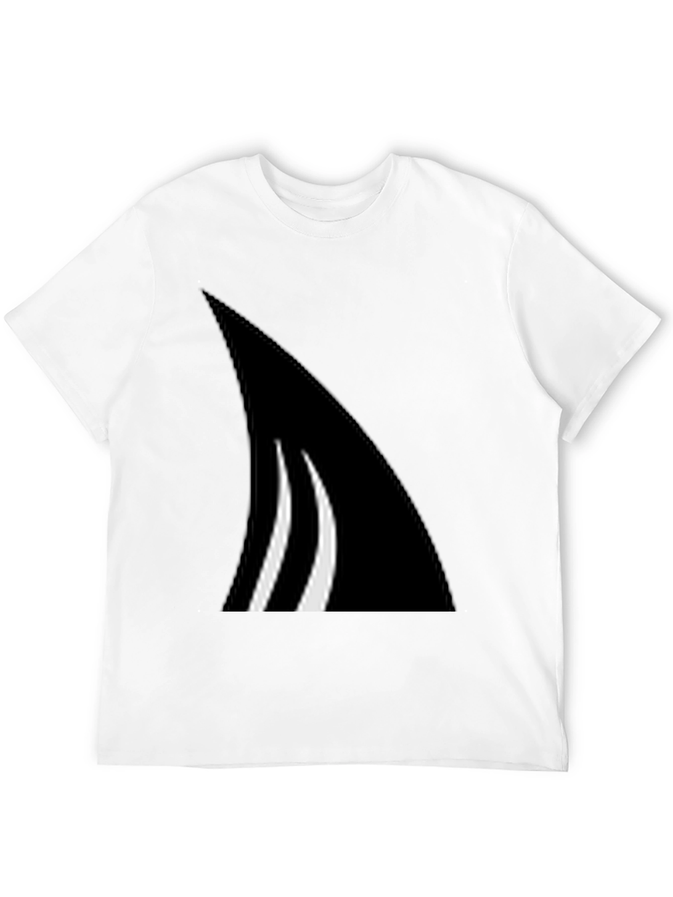 Black Abstract Graphic Tee - Black view 12