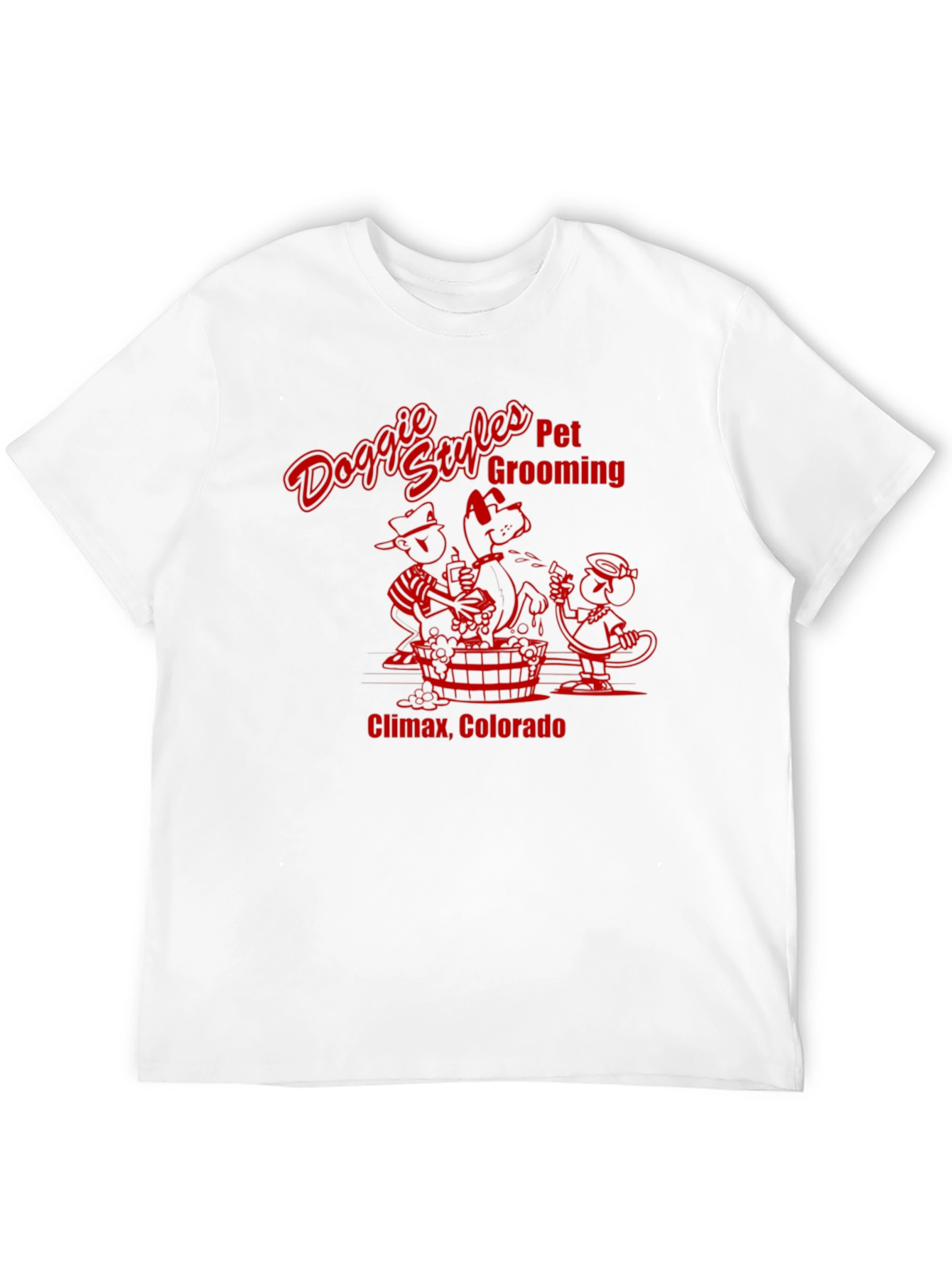 Black Doggie Styles Pet Grooming Black T-Shirt view 12