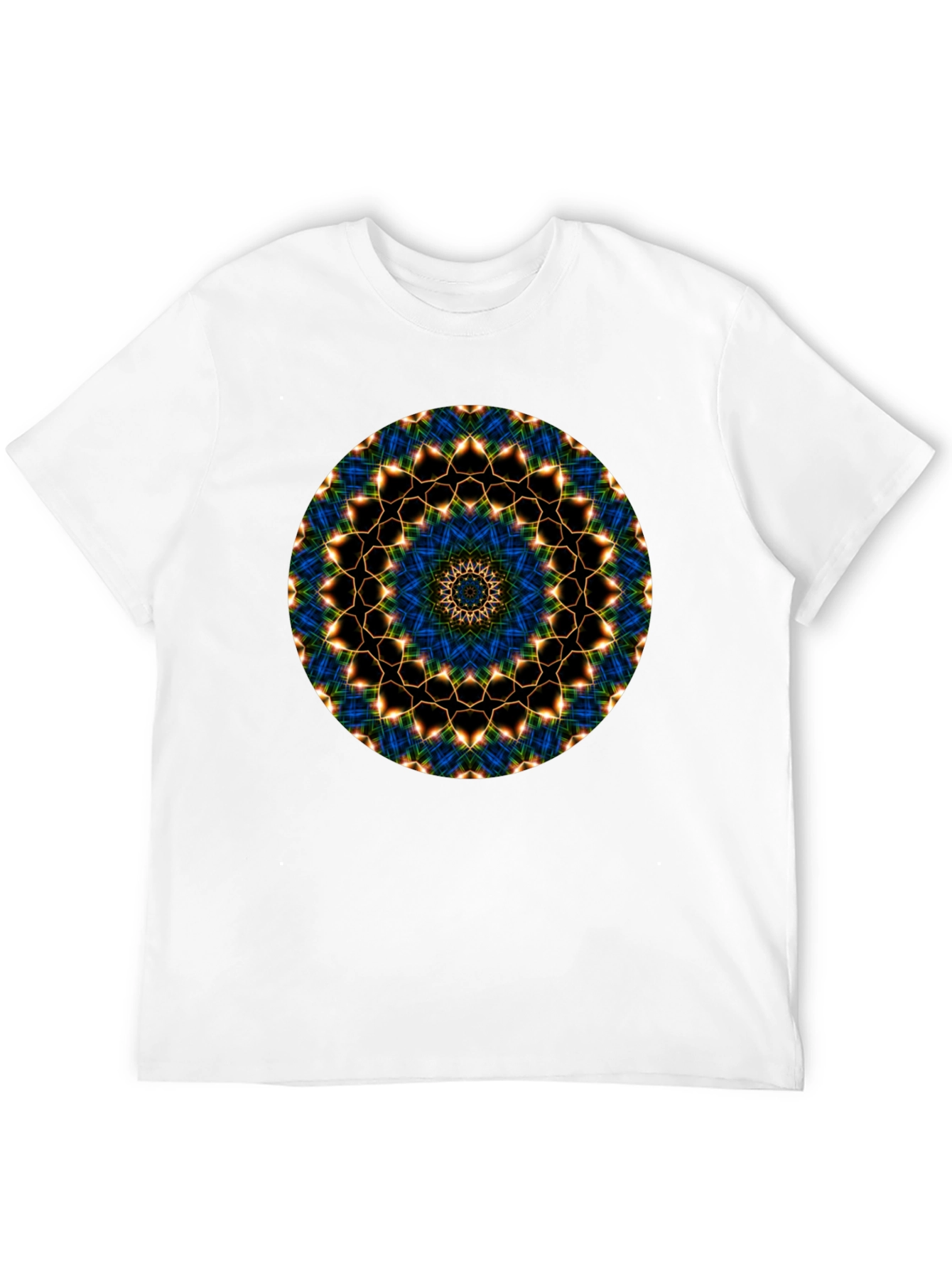 Black Mandala Graphic Tee - Black Cotton Blend view 12