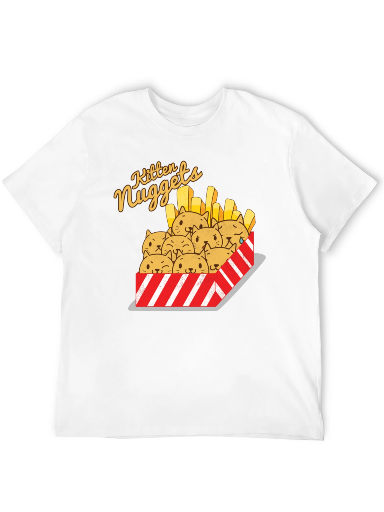 Black Kitten Nuggets Graphic T-Shirt view 12