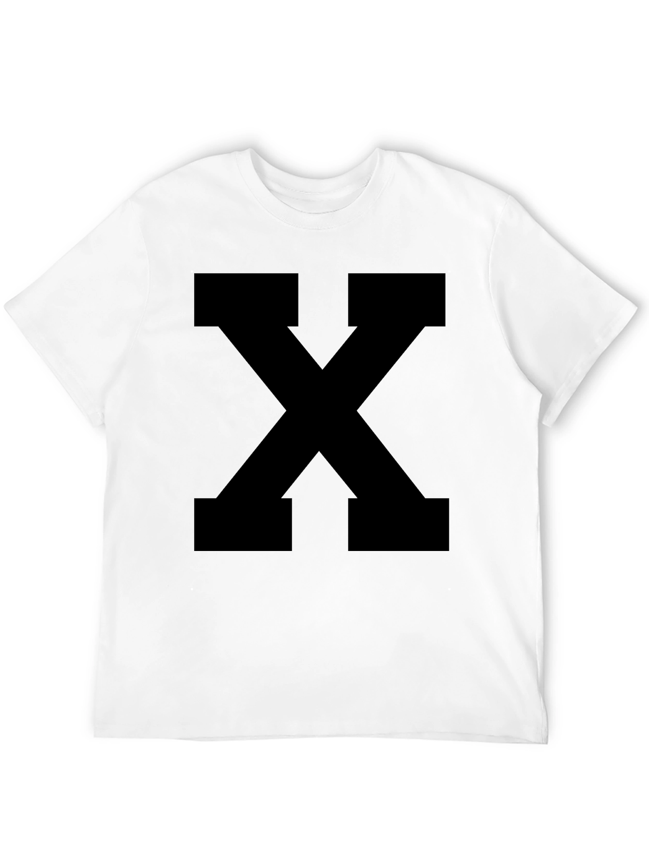 Black Bold Black "X" Graphic Tee - Casual Style view 12