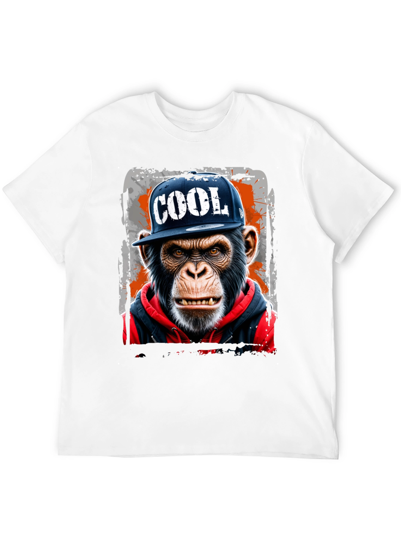 Black Cool Ape Graphic Tee - Urban Style T-Shirt view 12