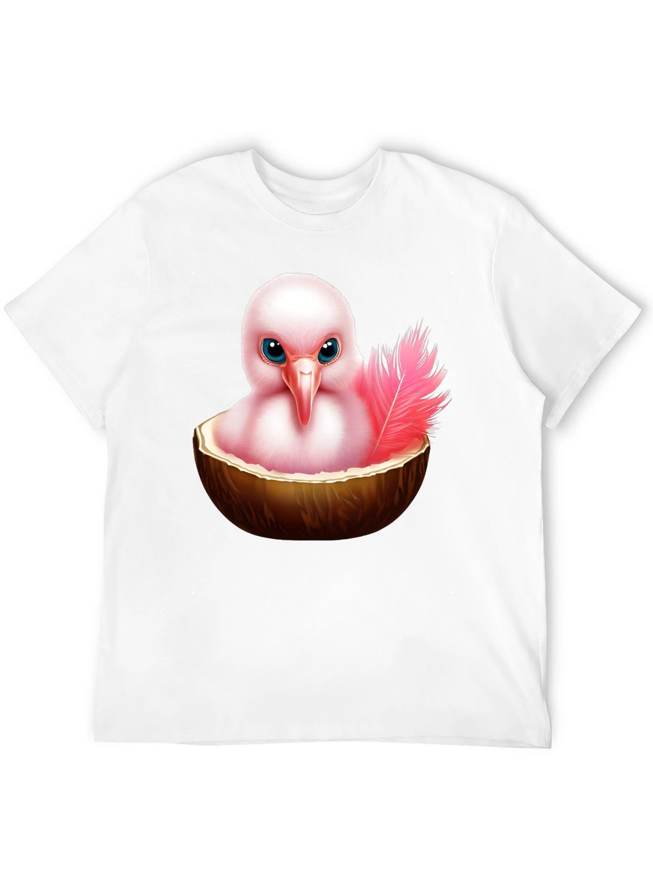 Humorous Bird in Coconut T-Shirt - 12