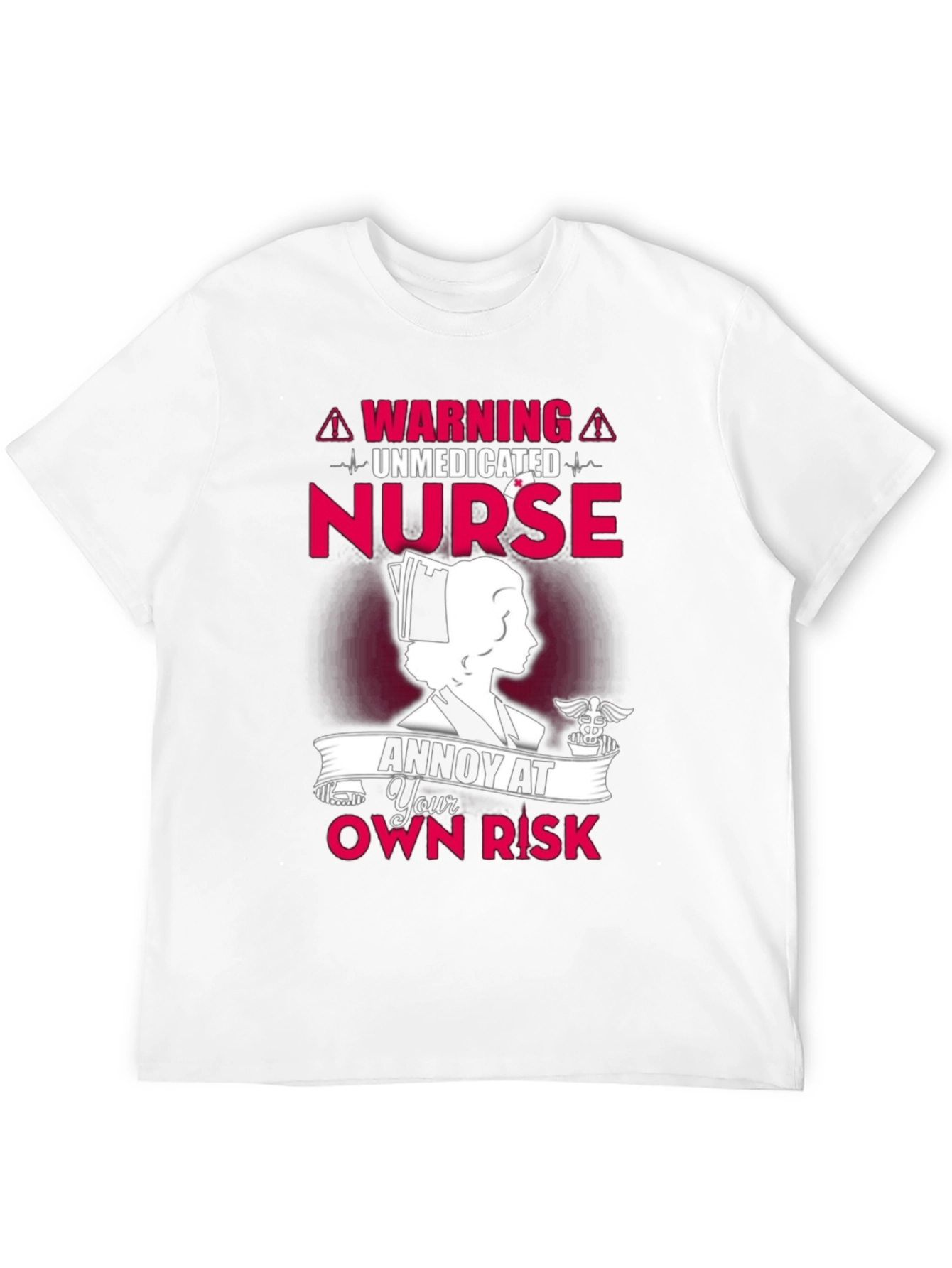 Black Unmedicated Nurse T-Shirt - Annoy At Your Own Risk! view 12