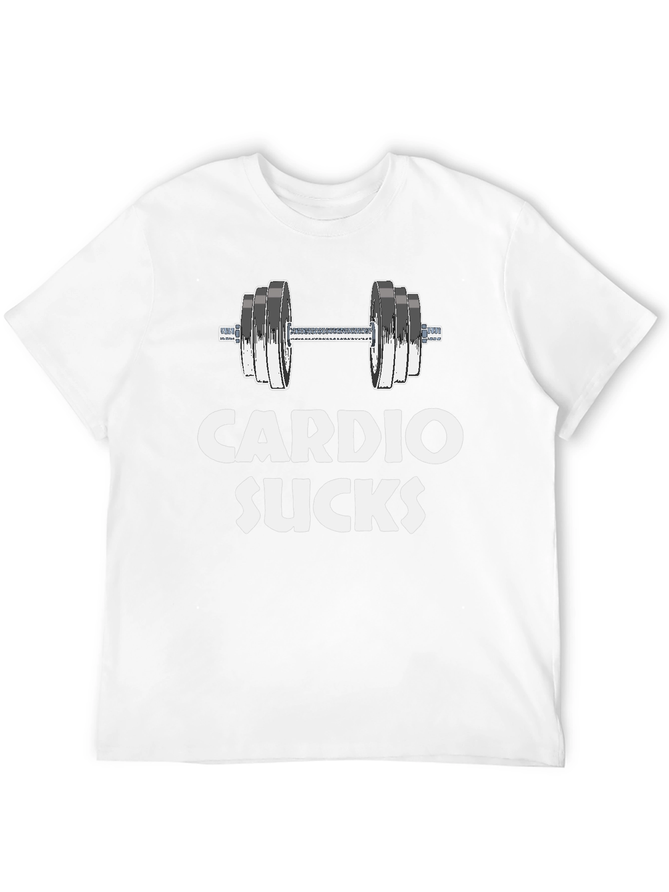 Black Cardio Sucks Gym T-Shirt - Funny Workout Tee view 12