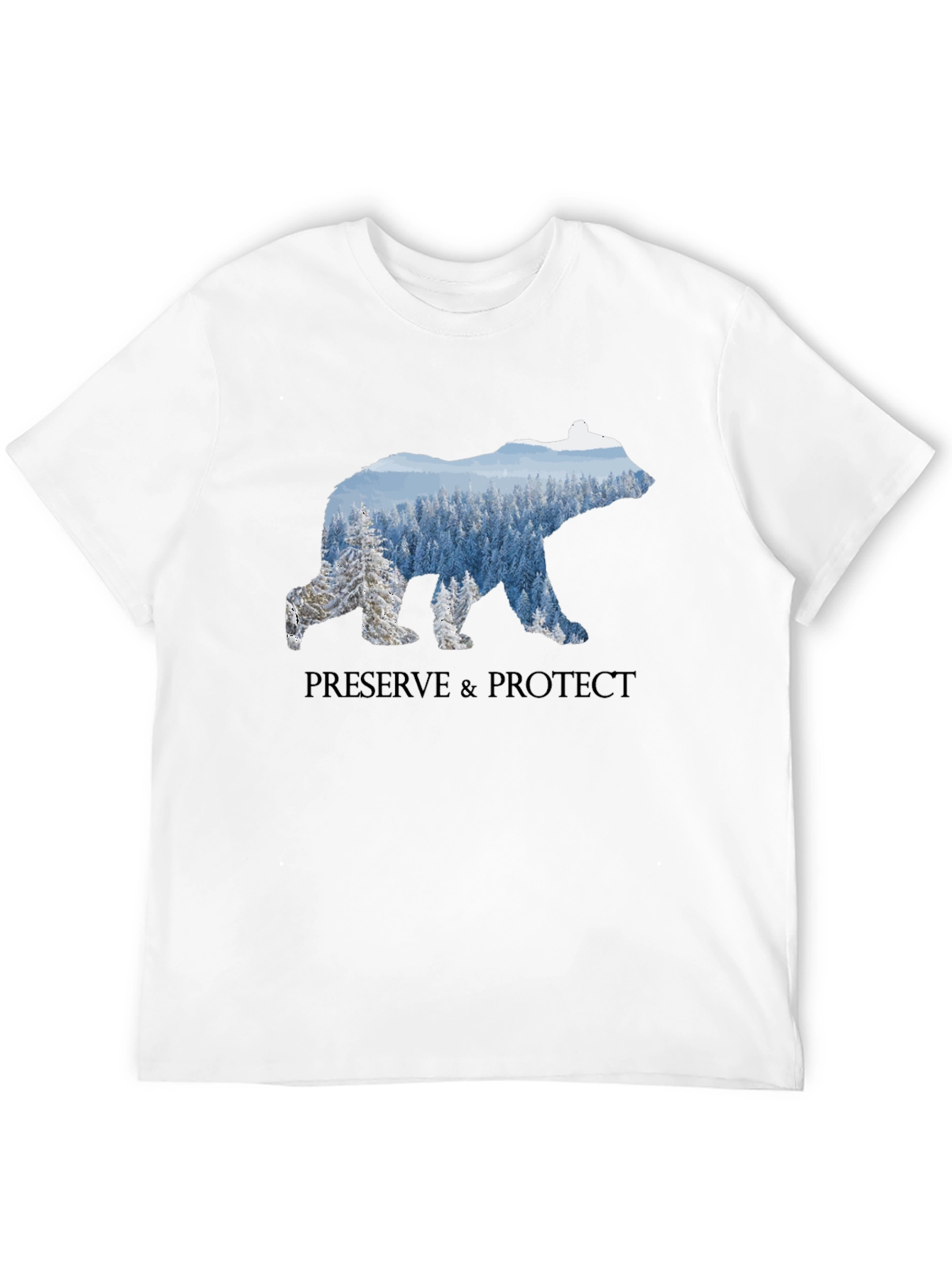 Black Preserve & Protect Bear Graphic T-Shirt view 12