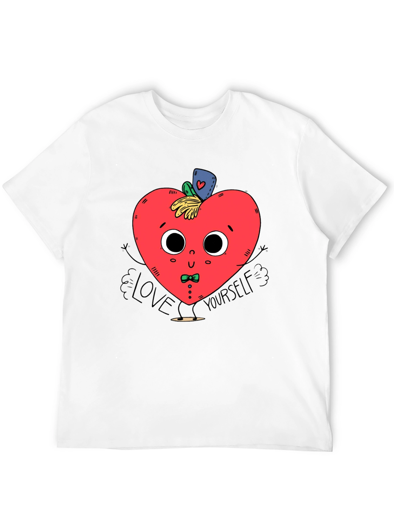 Black Love Yourself Heart Graphic T-Shirt view 12