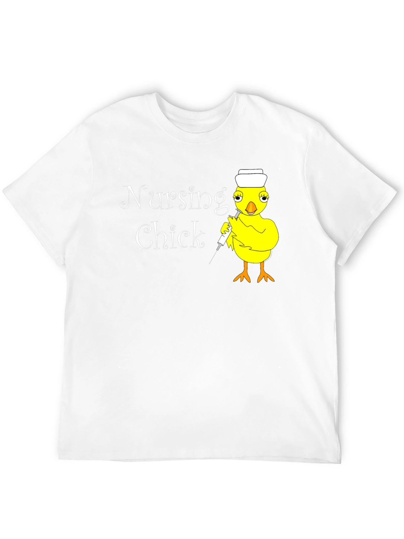 Black Nursing Chick T-Shirt - Funny Nurse Apparel view 12