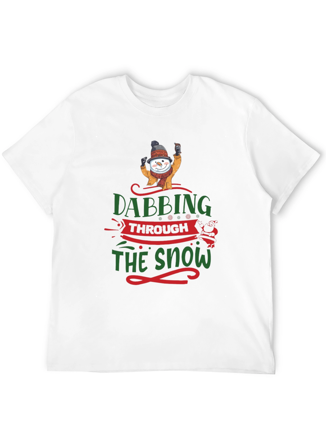 Black Dabbing Through the Snow Graphic T-Shirt view 12