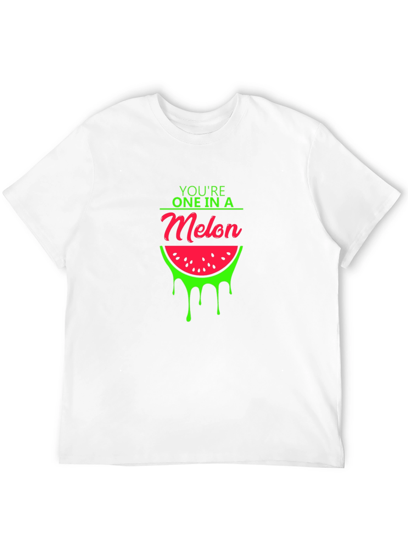 Black You're One In A Melon Funny Graphic T-Shirt view 12