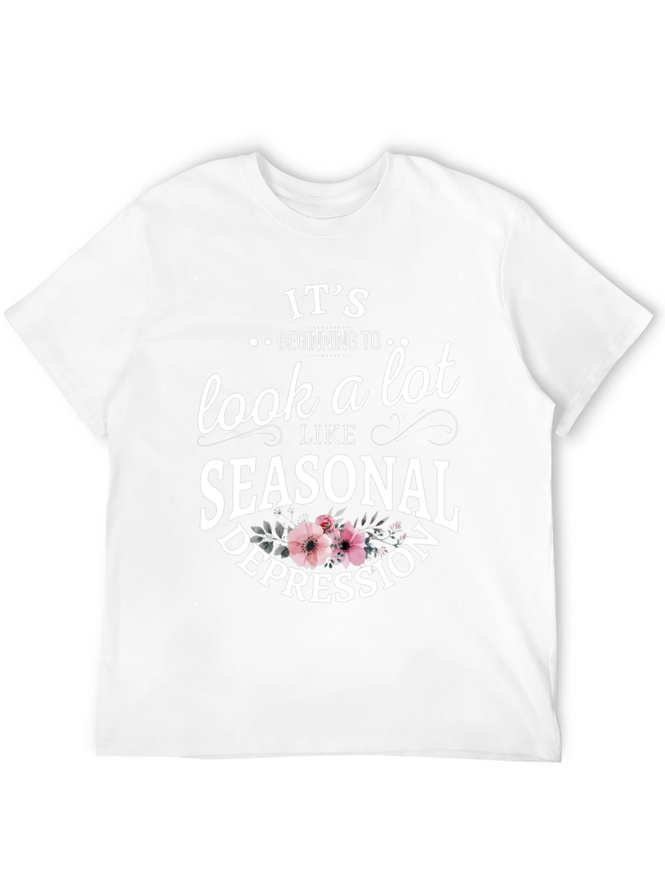 Black Seasonal Depression Graphic T-Shirt view 12