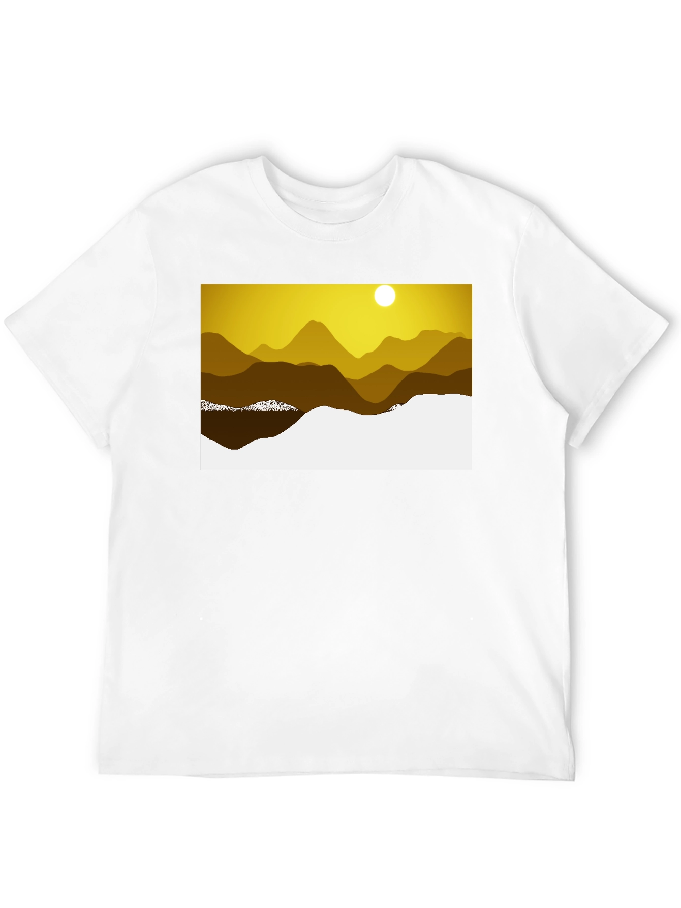 Black Scenic Mountain Graphic Tee view 12