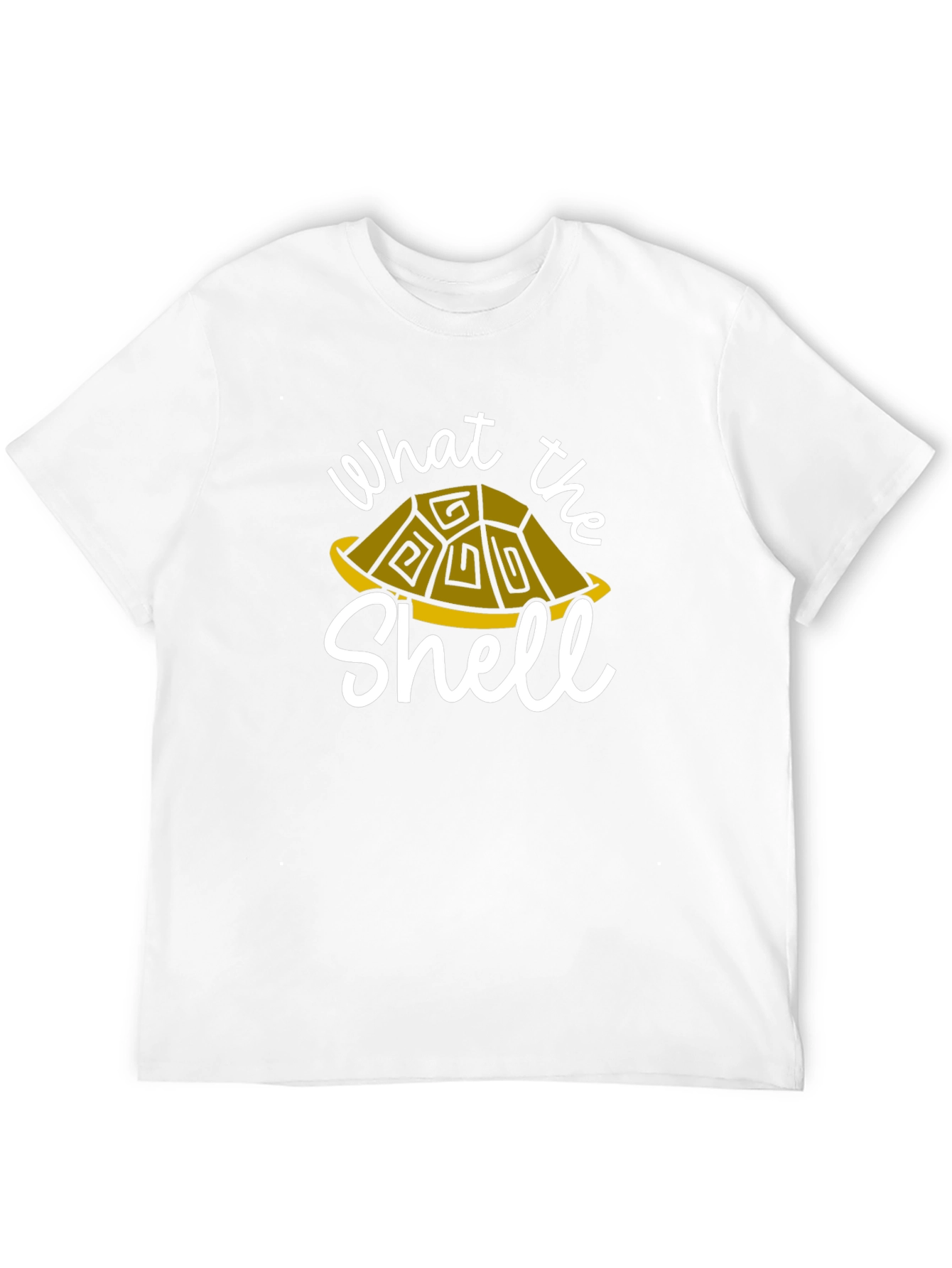Black What the Shell T-Shirt - Turtle Graphic Tee view 12