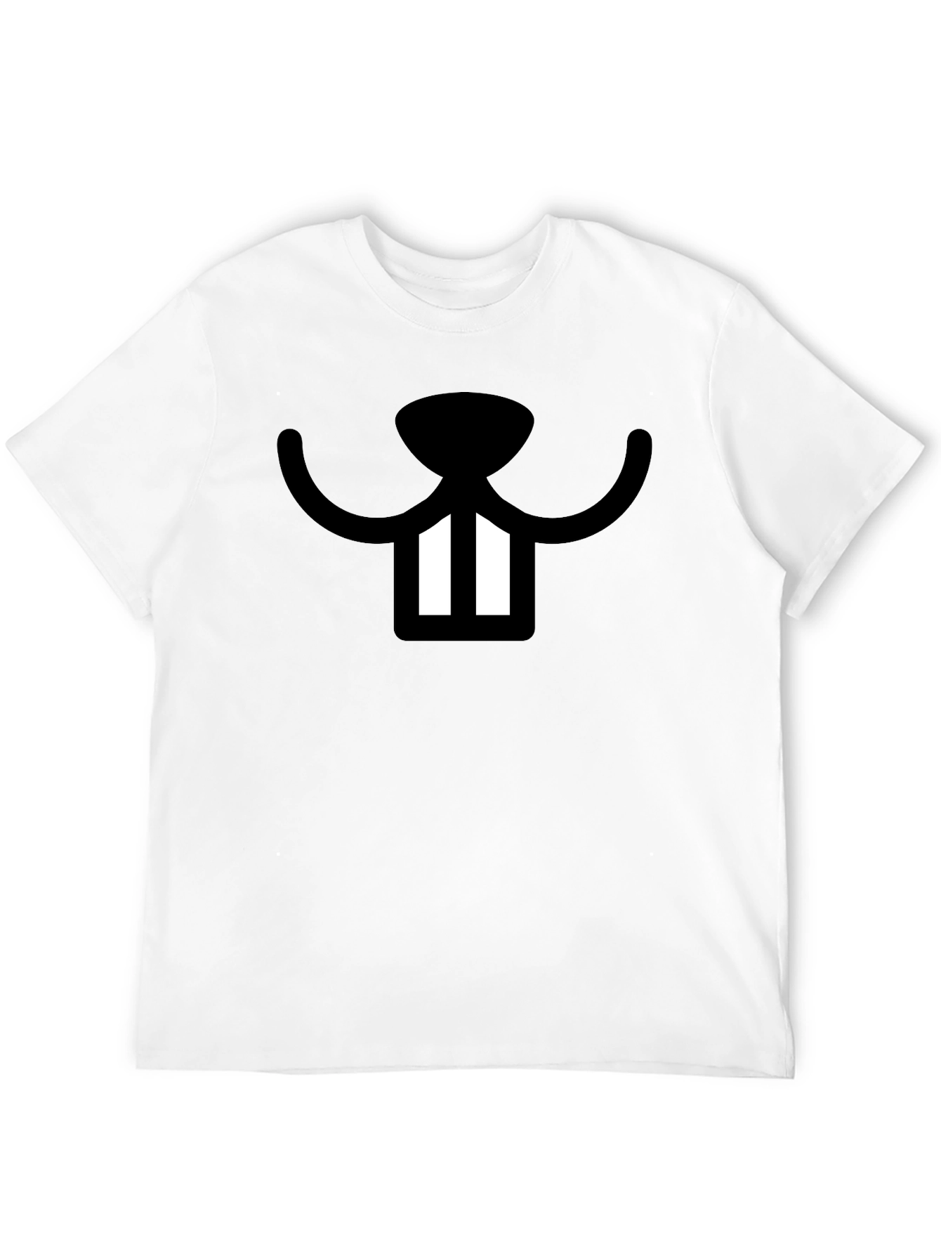 Black Funny Beaver Teeth Graphic T-Shirt - Black view 12